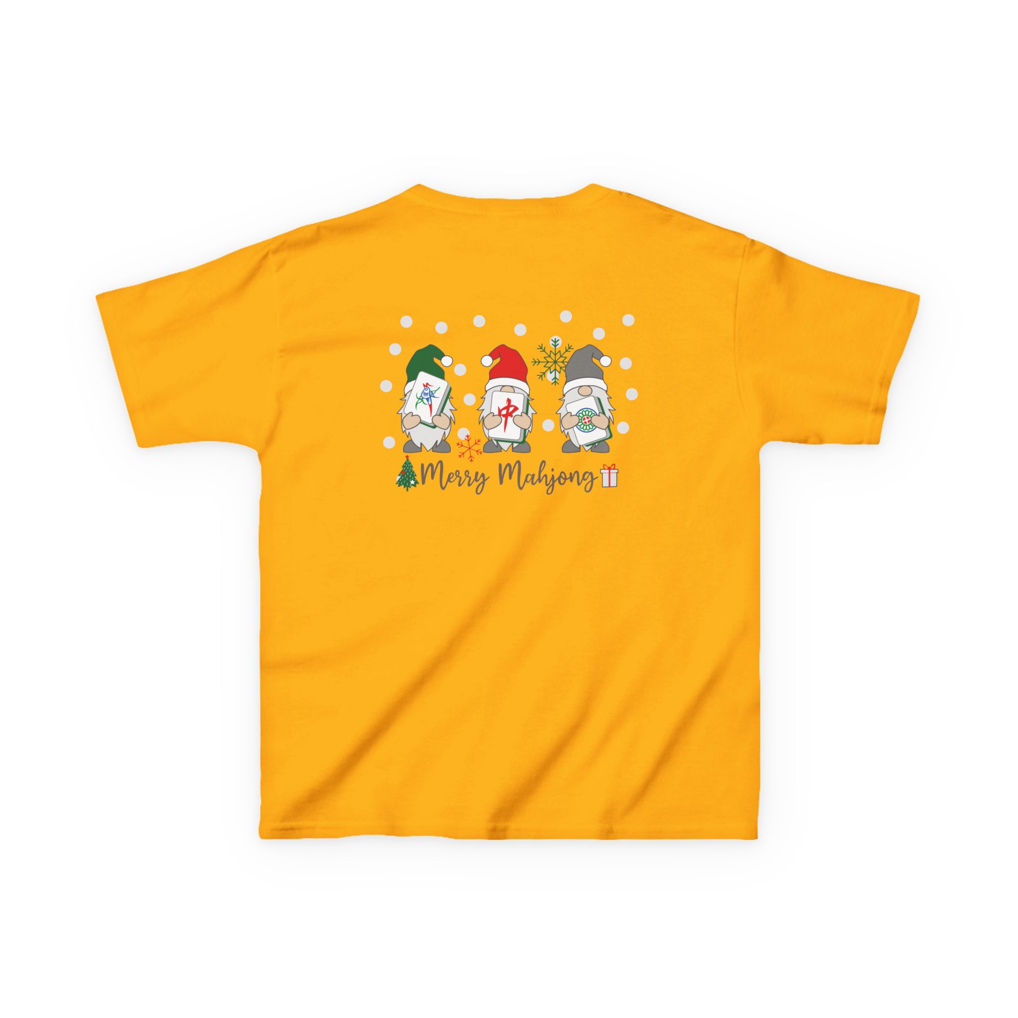Merry Mahjong Baby Kids Tee | Holiday Mahjong Tree Graphic Shirt - Image 56