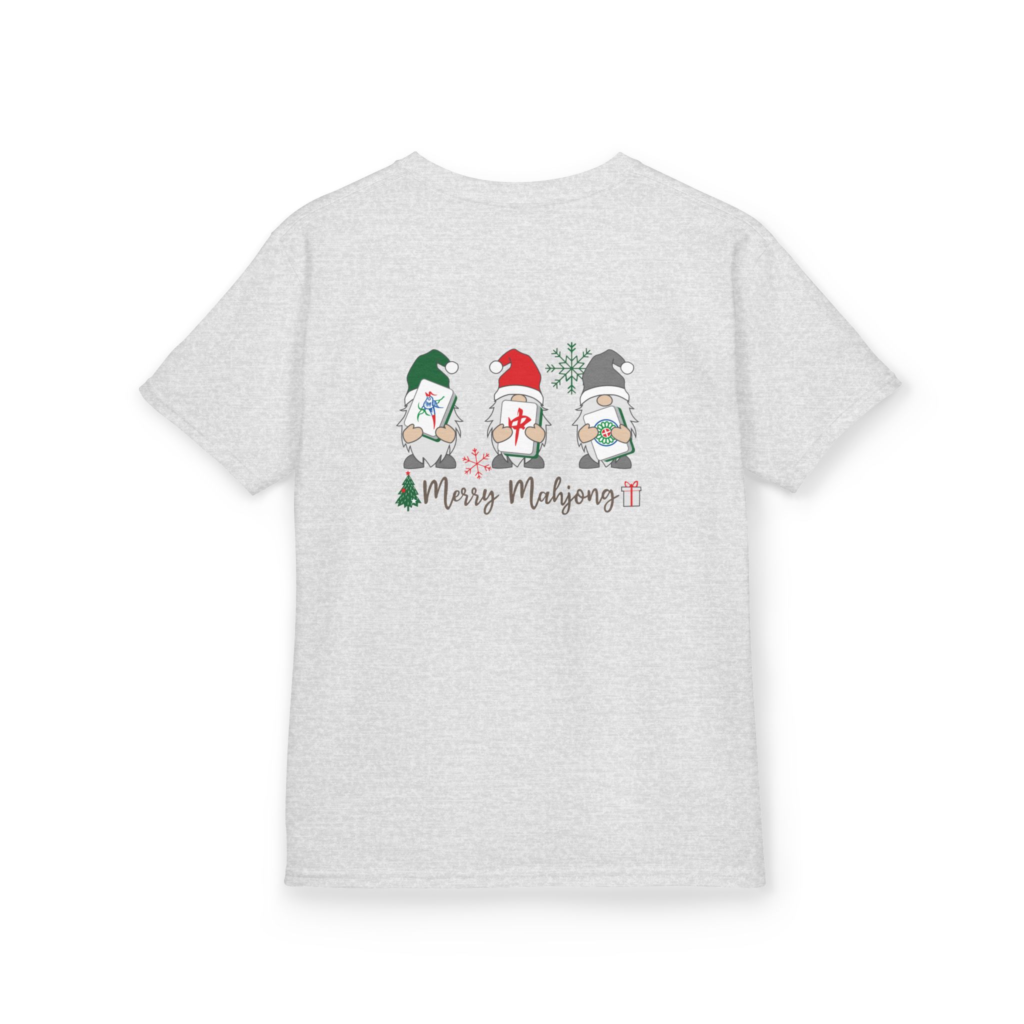 Merry Mahjong Baby Kids Tee | Holiday Mahjong Tree Graphic Shirt - Image 22