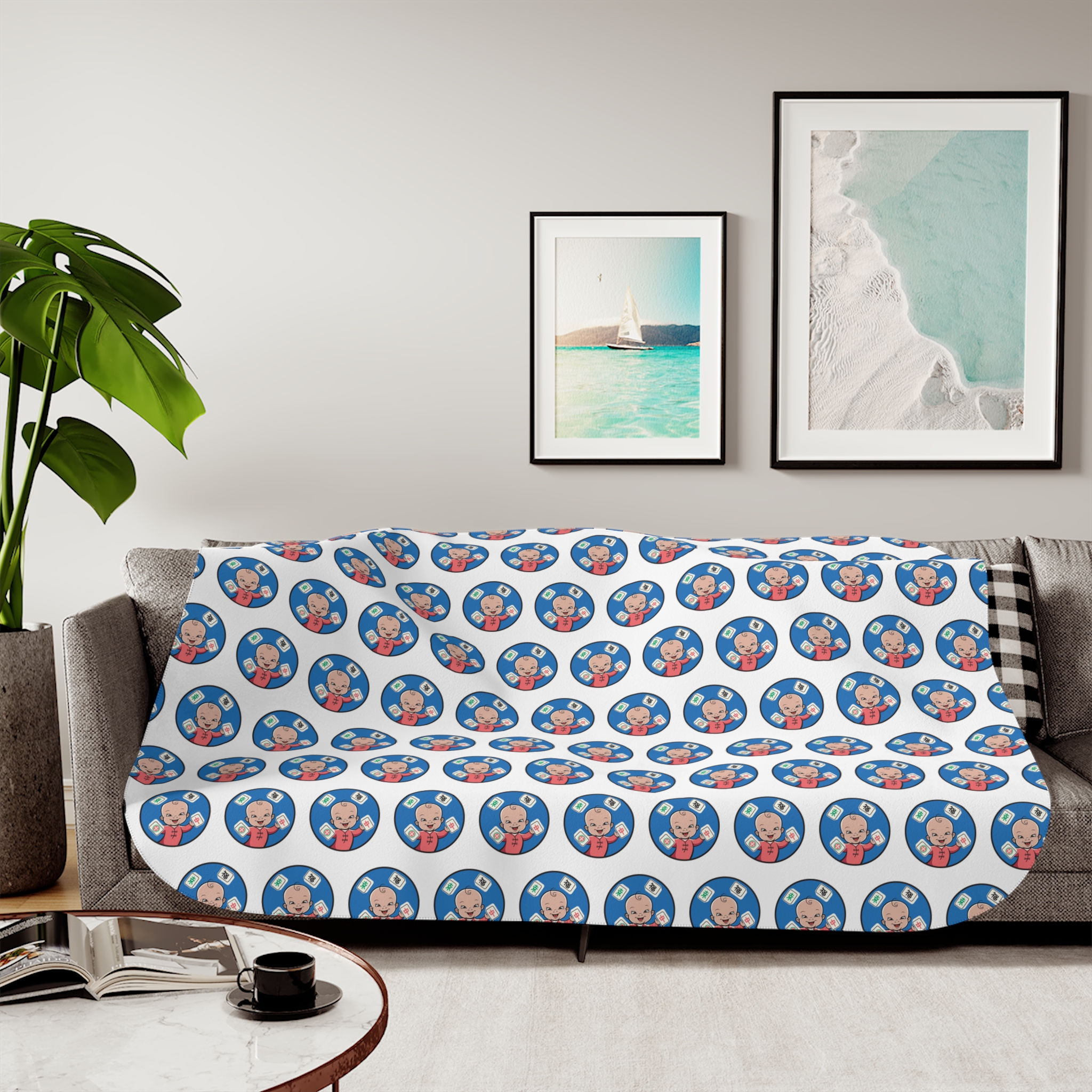 Patriotic Polka Dot Sherpa Blanket | Reversible Stars & Stripes Cozy Throw - Image 19