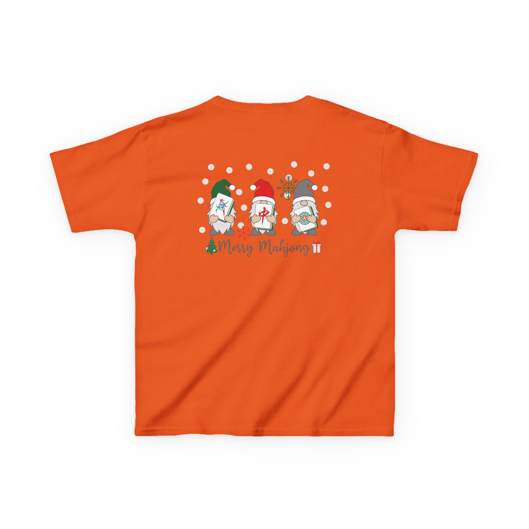 Merry Mahjong Baby Kids Tee | Holiday Mahjong Tree Graphic Shirt - Image 65