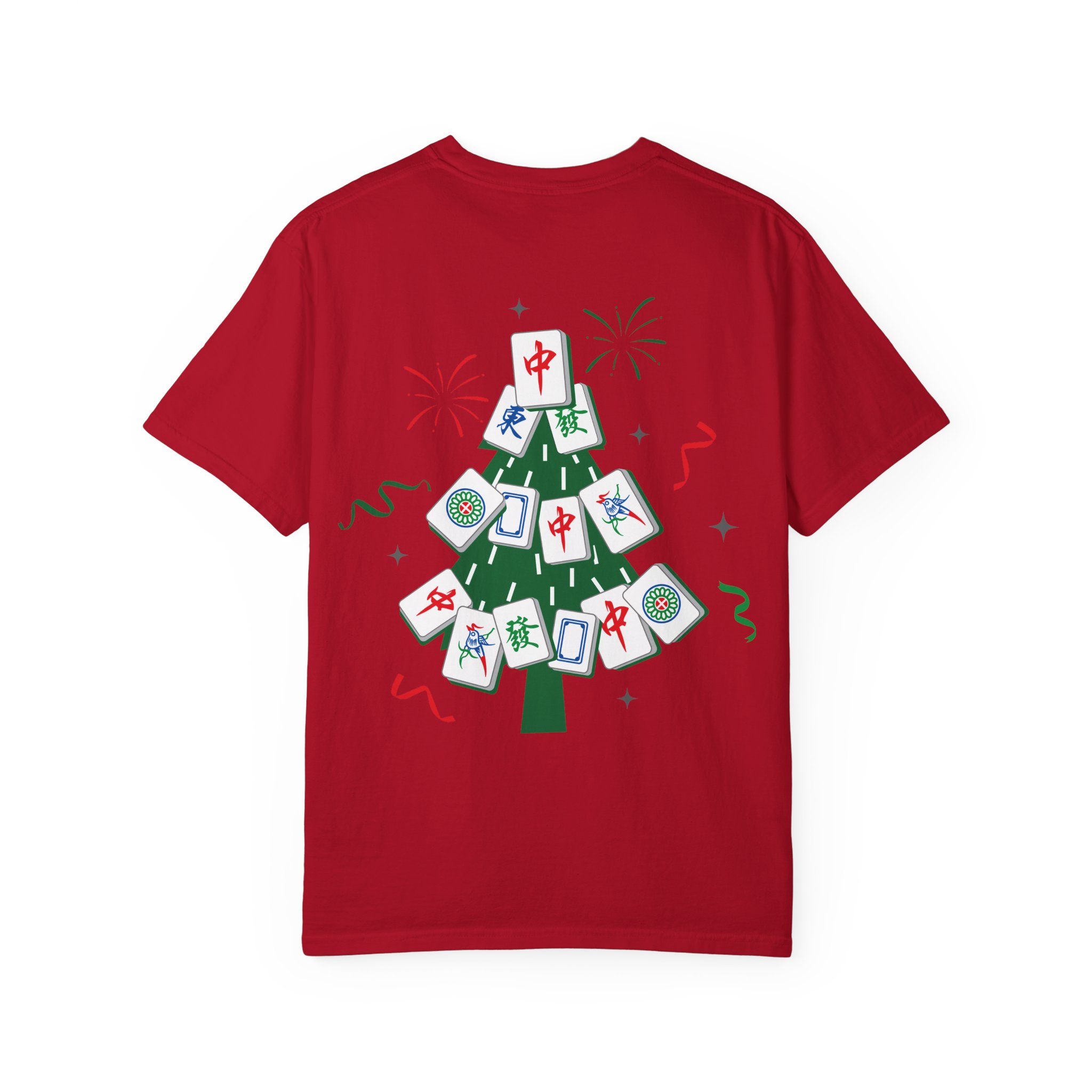 Merry Mahjong Gnome Christmas T-Shirt | Holiday Mahjong Game Night Tee - Image 50