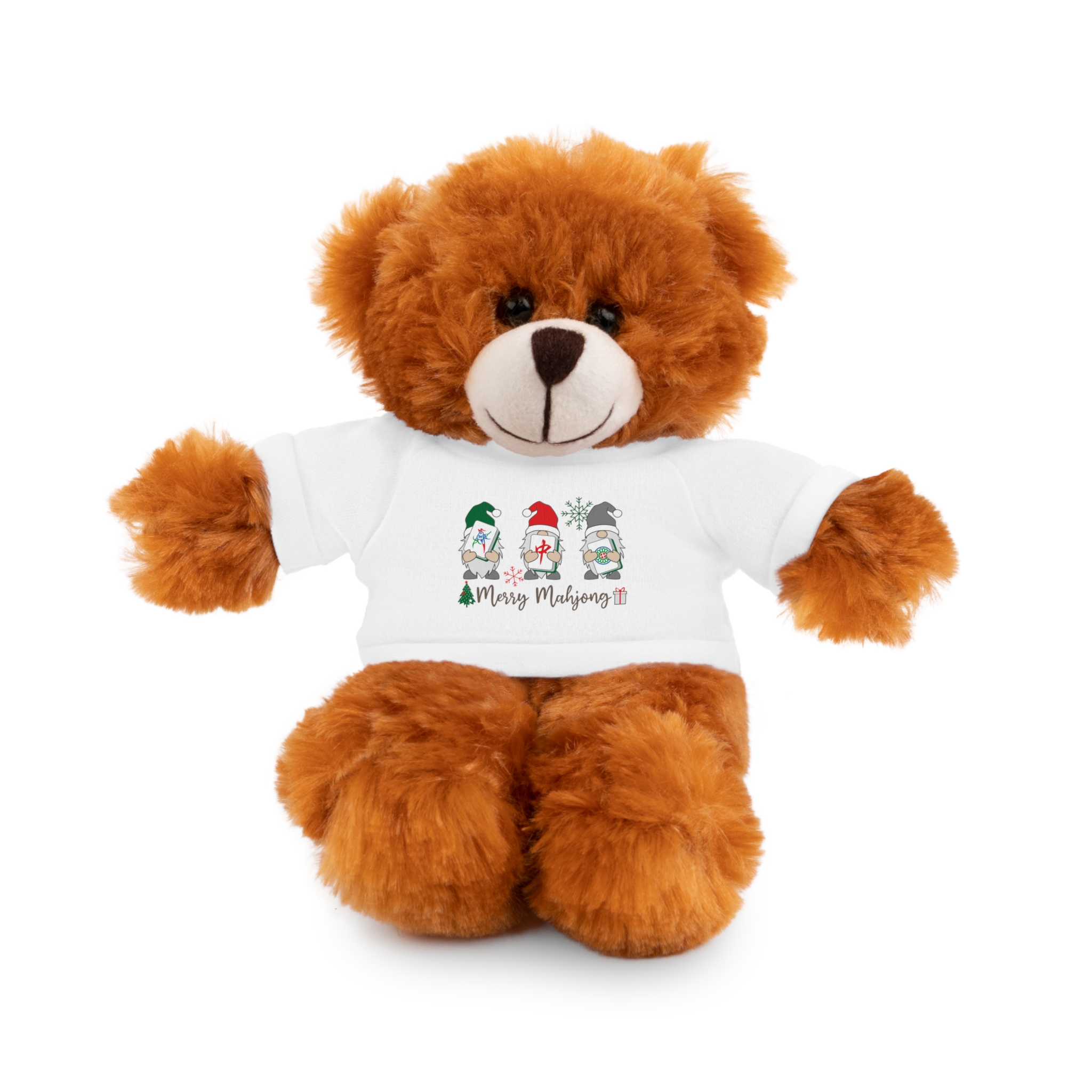 Merry Mahjong Holiday Plush Bear | Festive Mahjong Gnome Christmas Plush (8") - Image 121