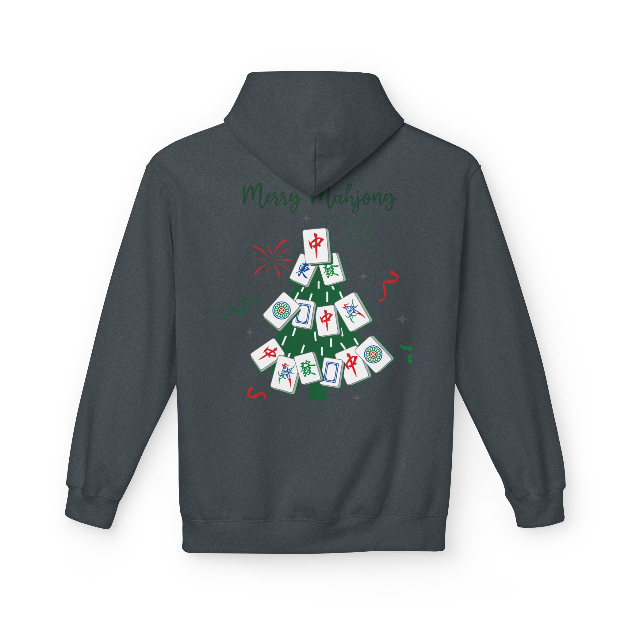 Merry Mahjong Santa Hoodie | Cute Holiday Gnome Christmas Pullover - Image 44