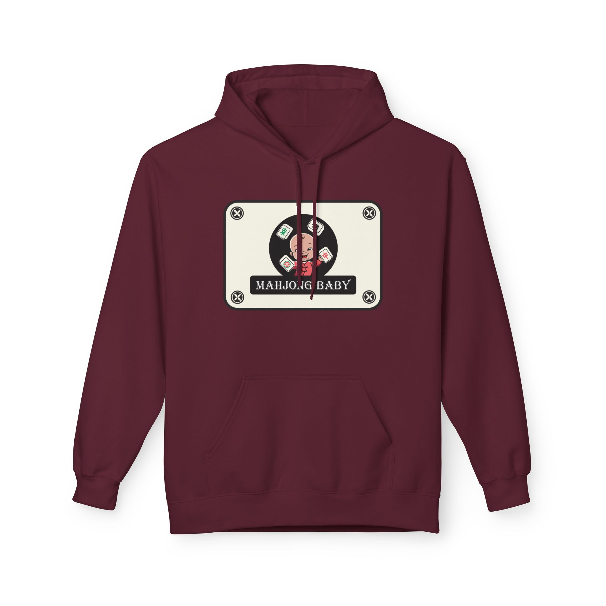 Mahjong Baby Hockey Hoodie | ‘Adventure Baby’ Retro Goalie Graphic Pullover - Image 55