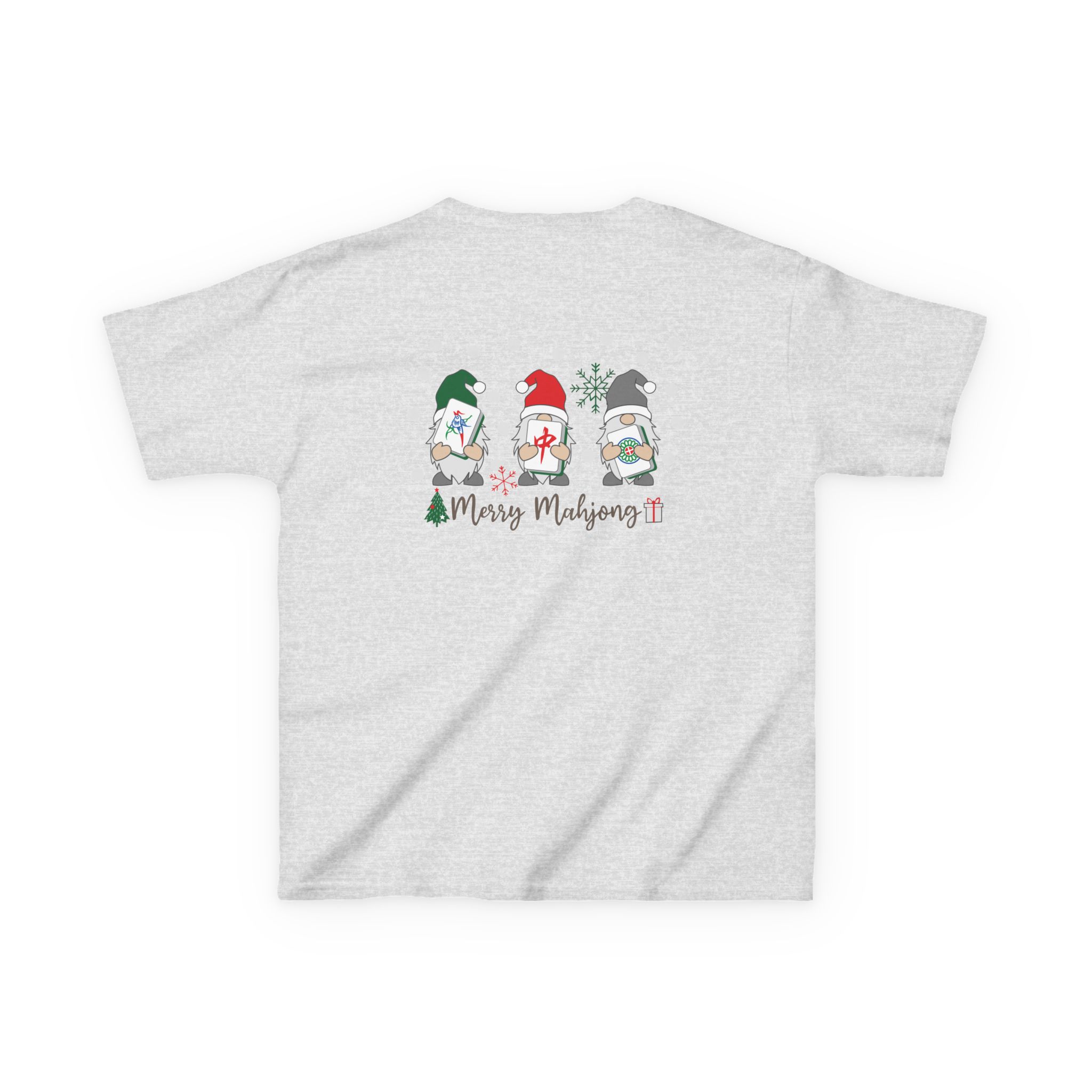 Merry Mahjong Baby Kids Tee | Holiday Mahjong Tree Graphic Shirt - Image 11