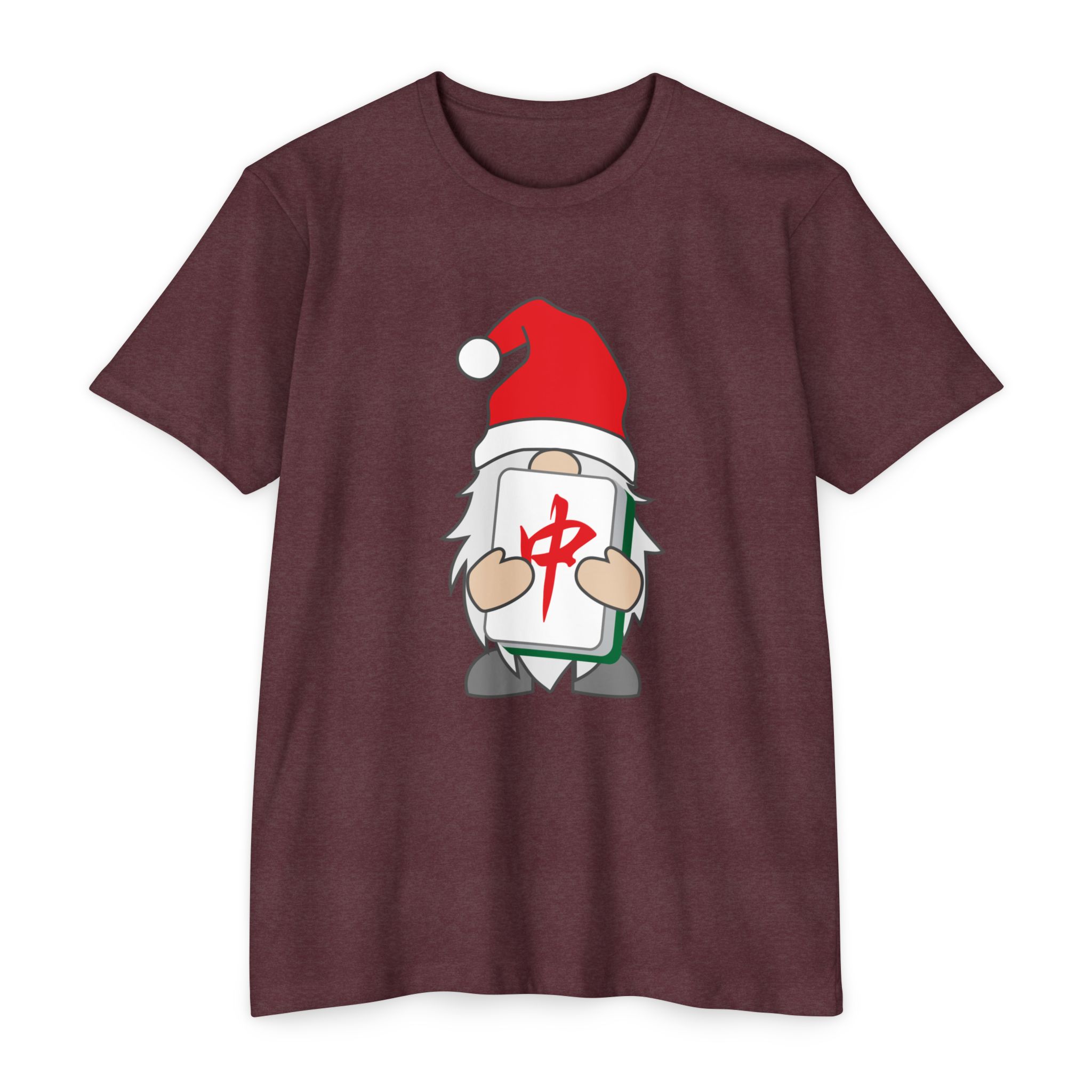 Merry Mahjong Gnome Graphic Tee | Festive Mahjong Tile Shirt for Players & Fans - Image 43