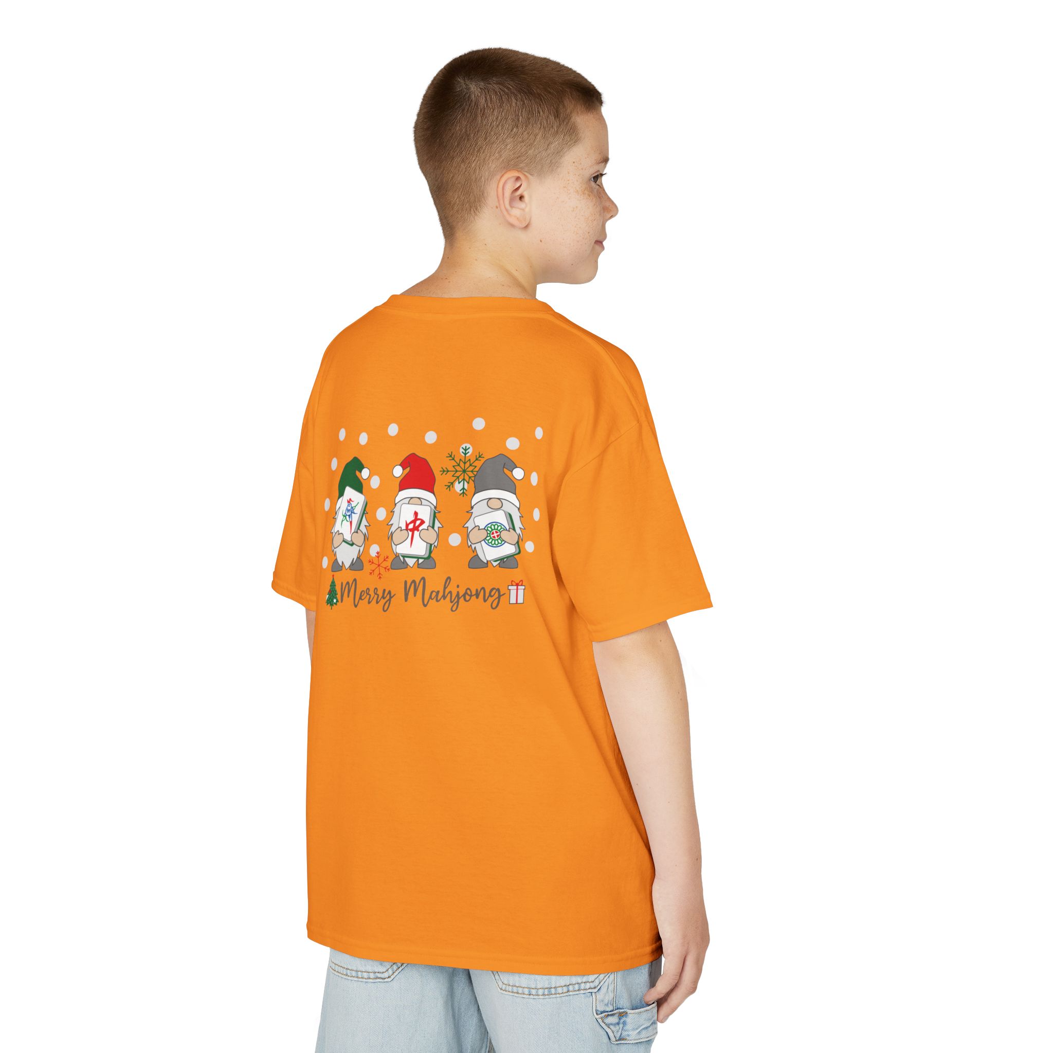 Merry Mahjong Baby Kids Tee | Holiday Mahjong Tree Graphic Shirt - Image 53