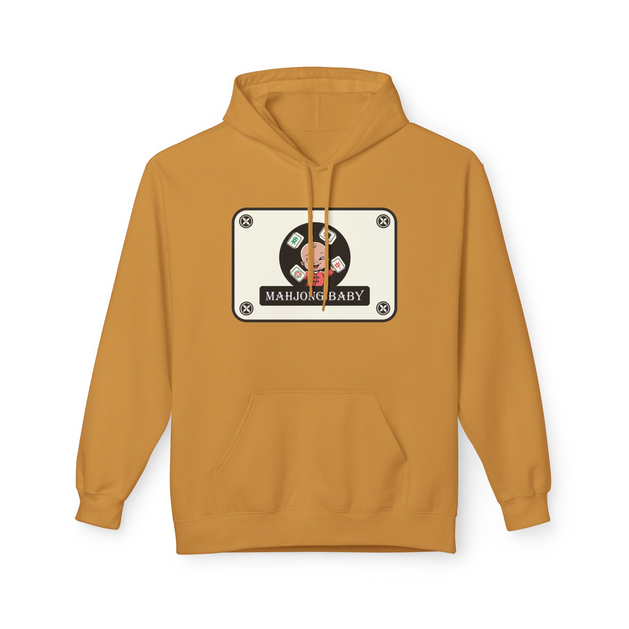 Mahjong Baby Hockey Hoodie | ‘Adventure Baby’ Retro Goalie Graphic Pullover - Image 43