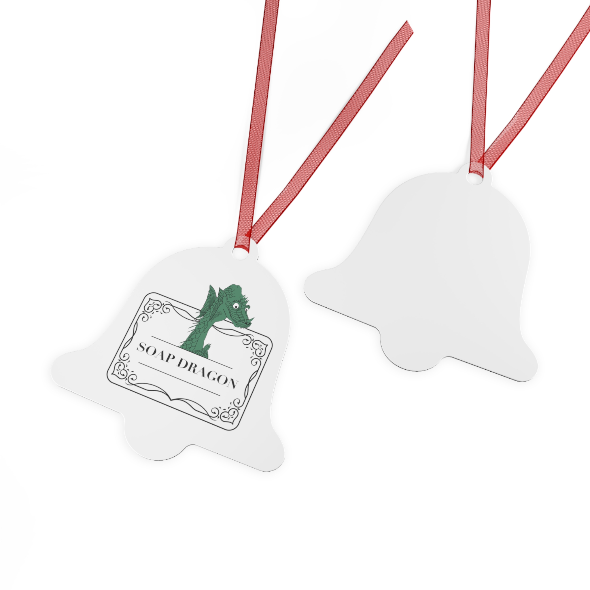 Soap Dragon Metal Christmas Ornament | Mahjong Baby Holiday Decoration - Image 4