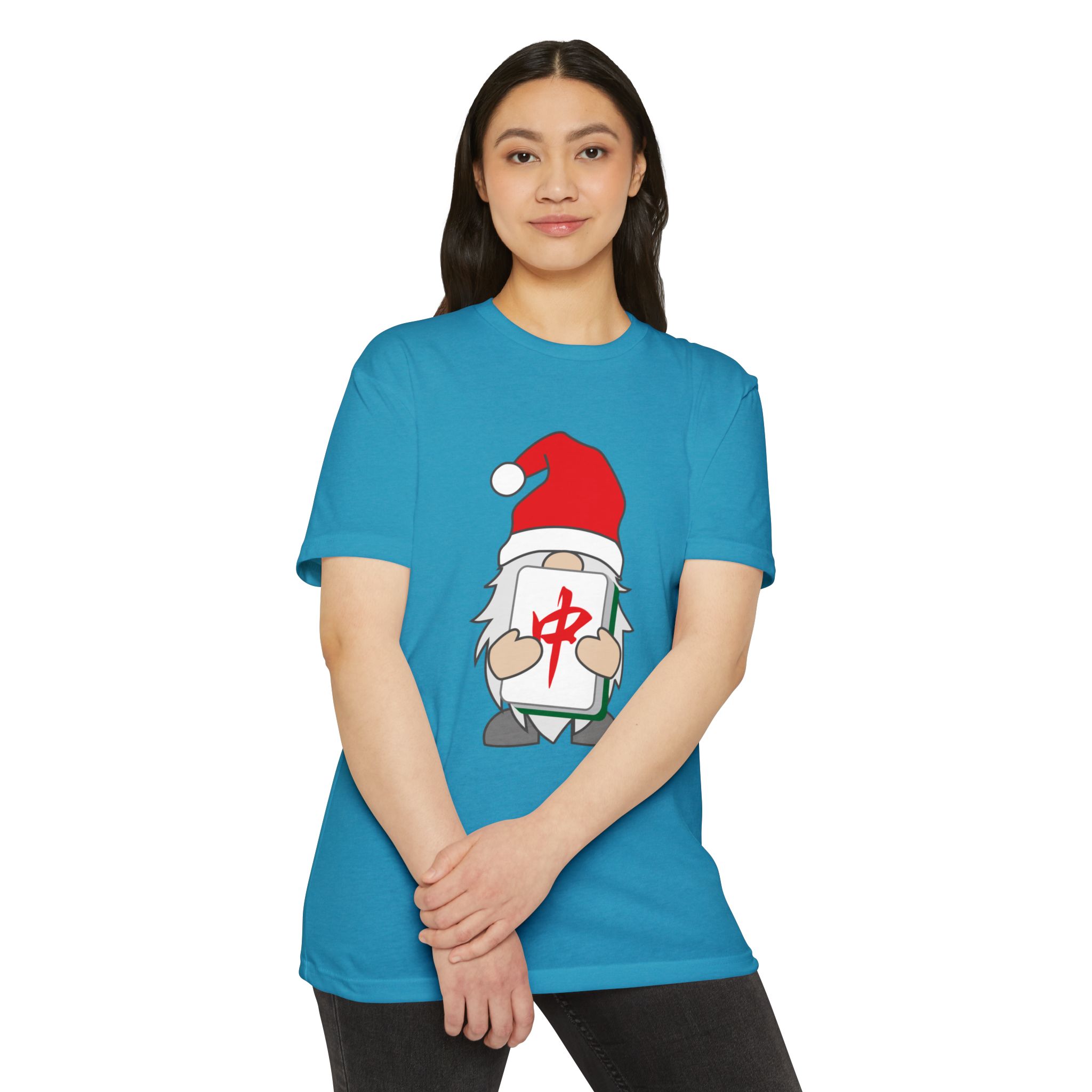 Merry Mahjong Gnome Graphic Tee | Festive Mahjong Tile Shirt for Players & Fans - Image 54