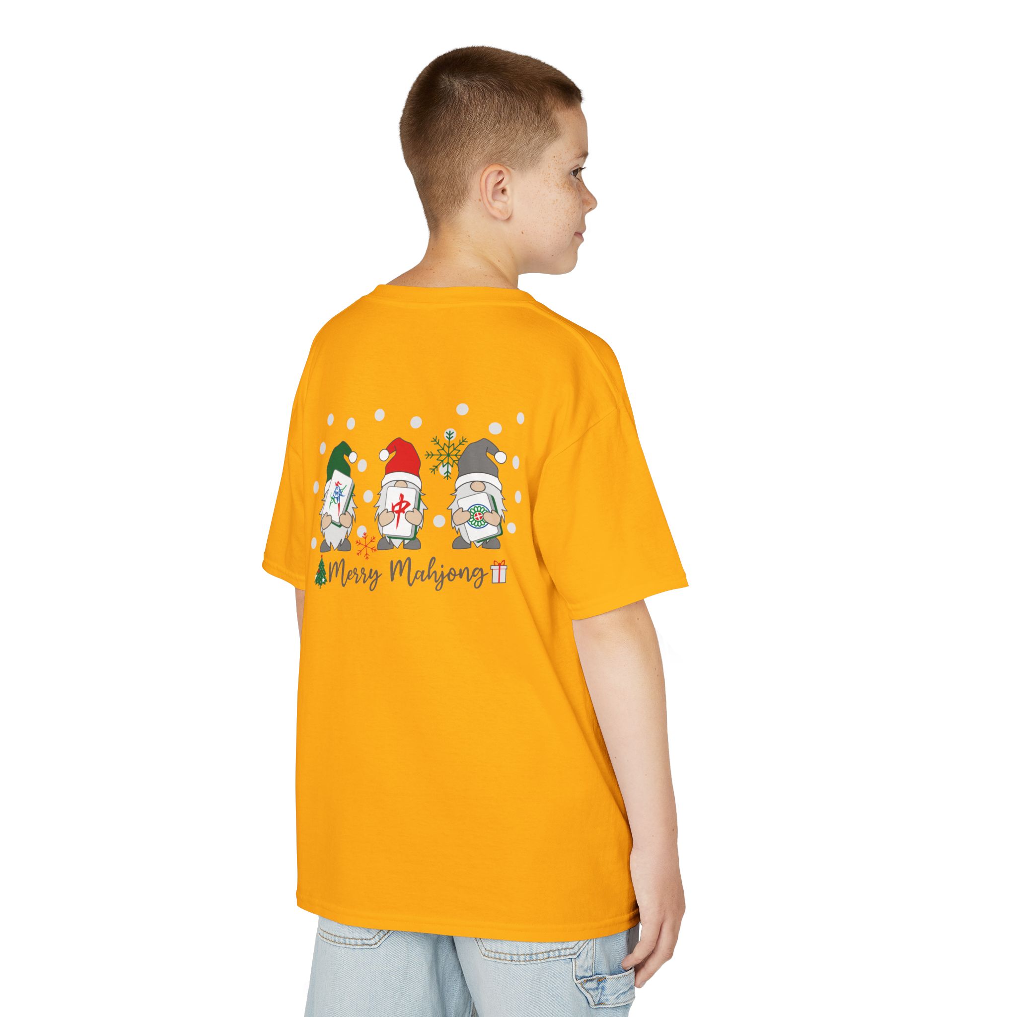 Merry Mahjong Baby Kids Tee | Holiday Mahjong Tree Graphic Shirt - Image 62