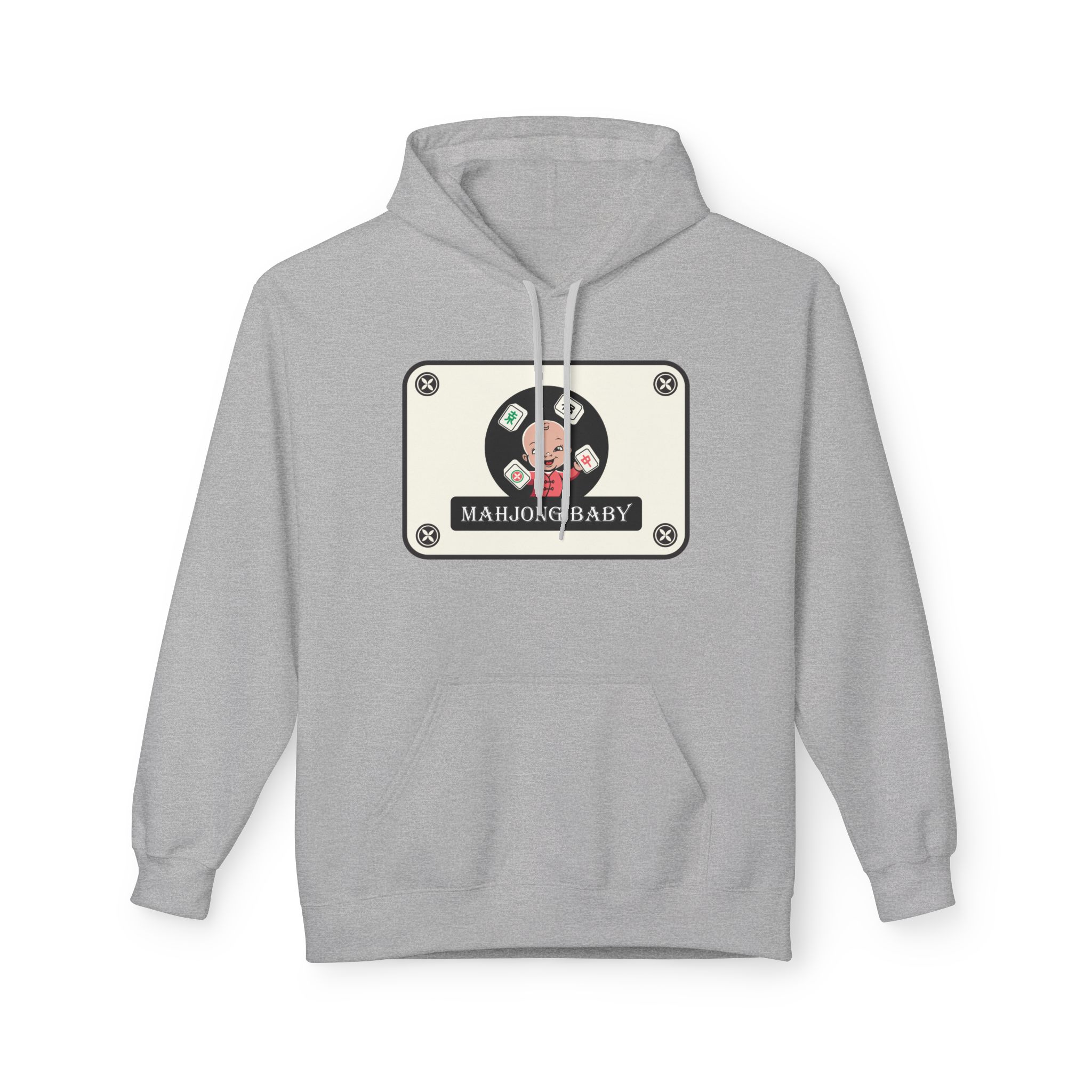 Mahjong Baby Hockey Hoodie | ‘Adventure Baby’ Retro Goalie Graphic Pullover - Image 37