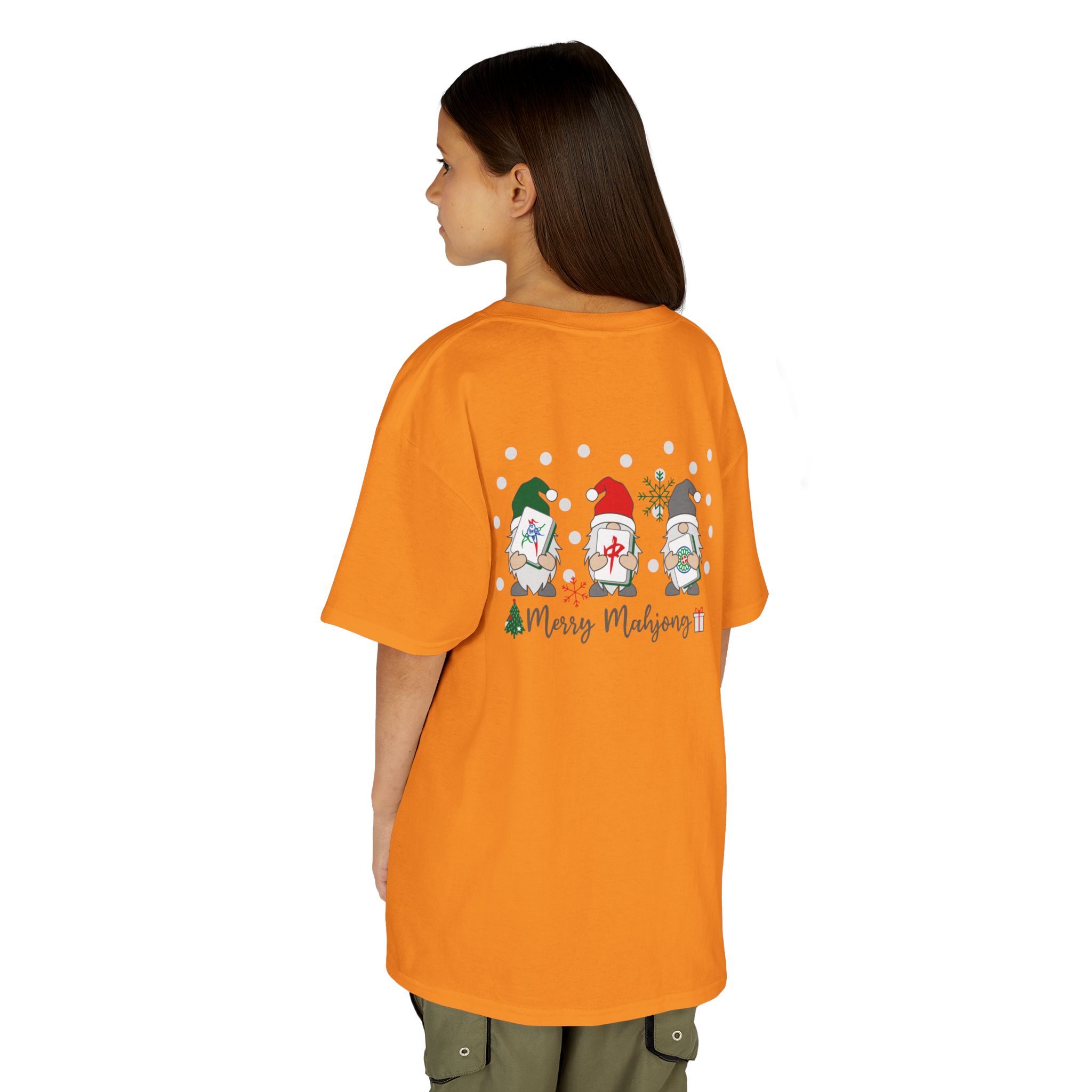 Merry Mahjong Baby Kids Tee | Holiday Mahjong Tree Graphic Shirt - Image 51