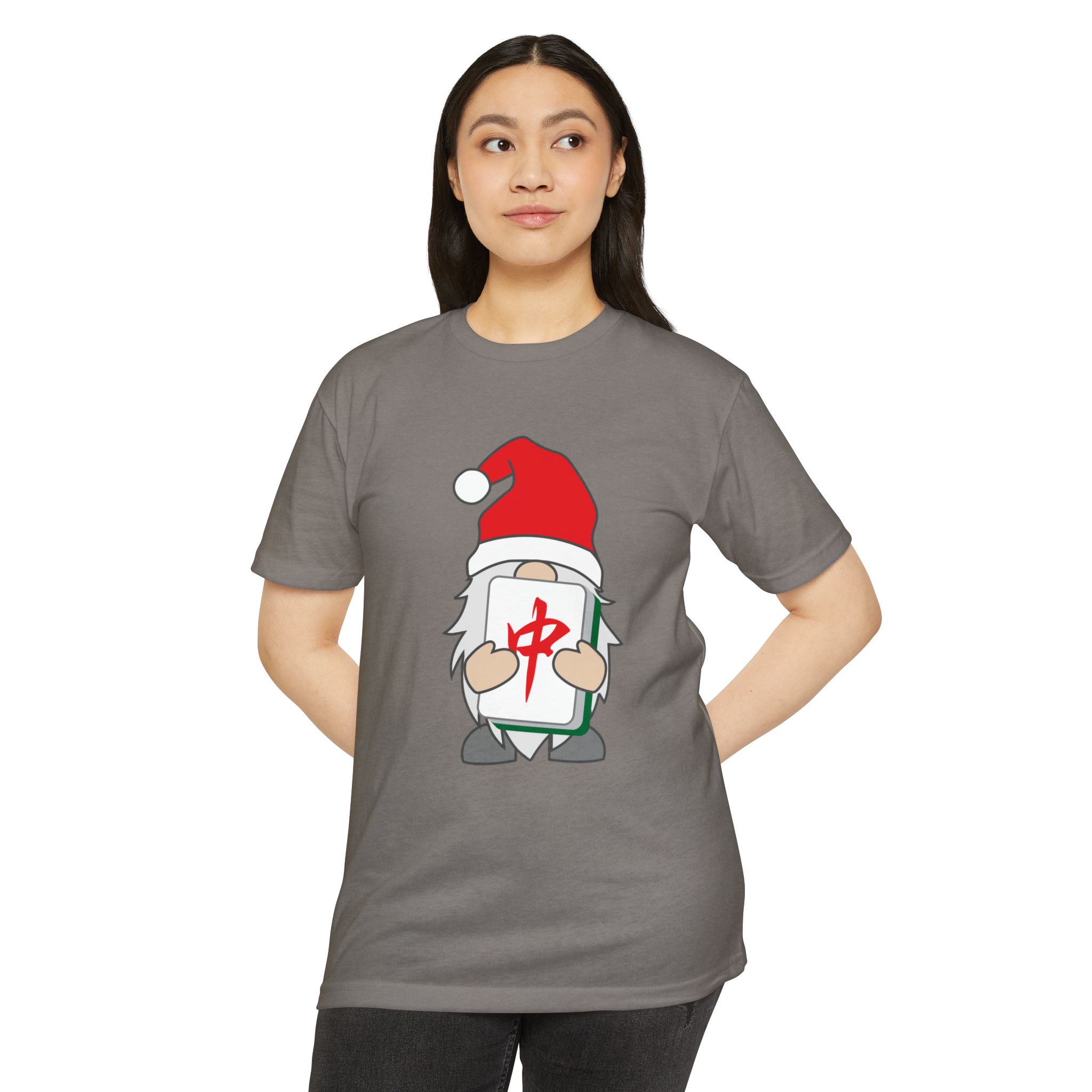 Merry Mahjong Gnome Graphic Tee | Festive Mahjong Tile Shirt for Players & Fans - Image 11
