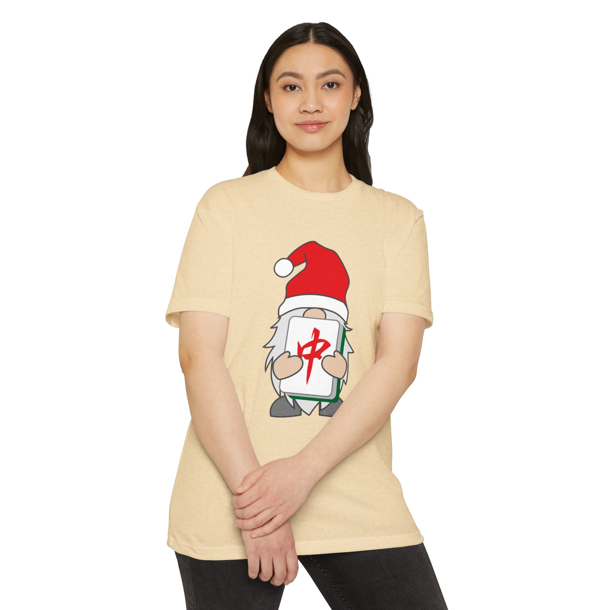 Merry Mahjong Gnome Graphic Tee | Festive Mahjong Tile Shirt for Players & Fans - Image 66