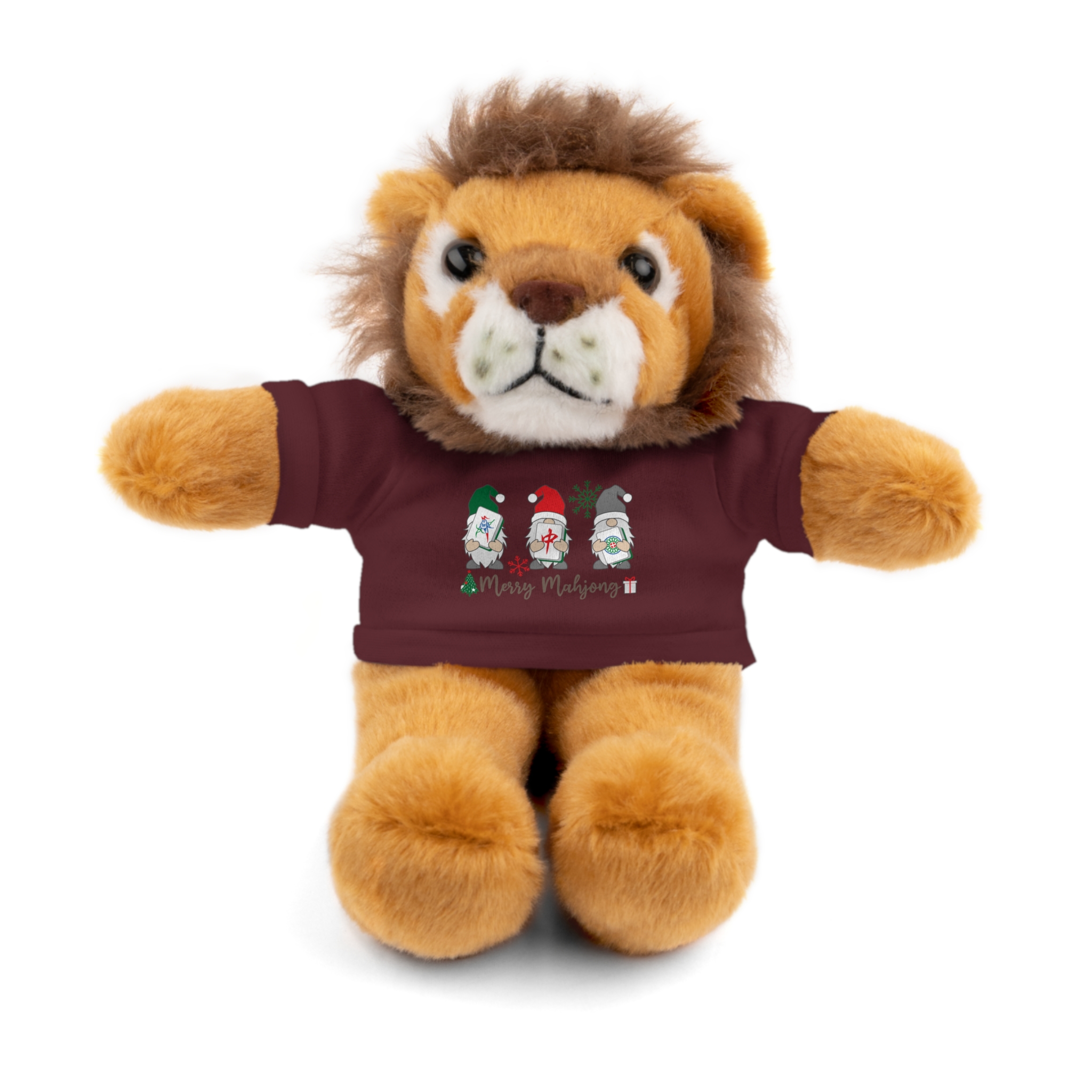 Merry Mahjong Holiday Plush Bear | Festive Mahjong Gnome Christmas Plush (8") - Image 82