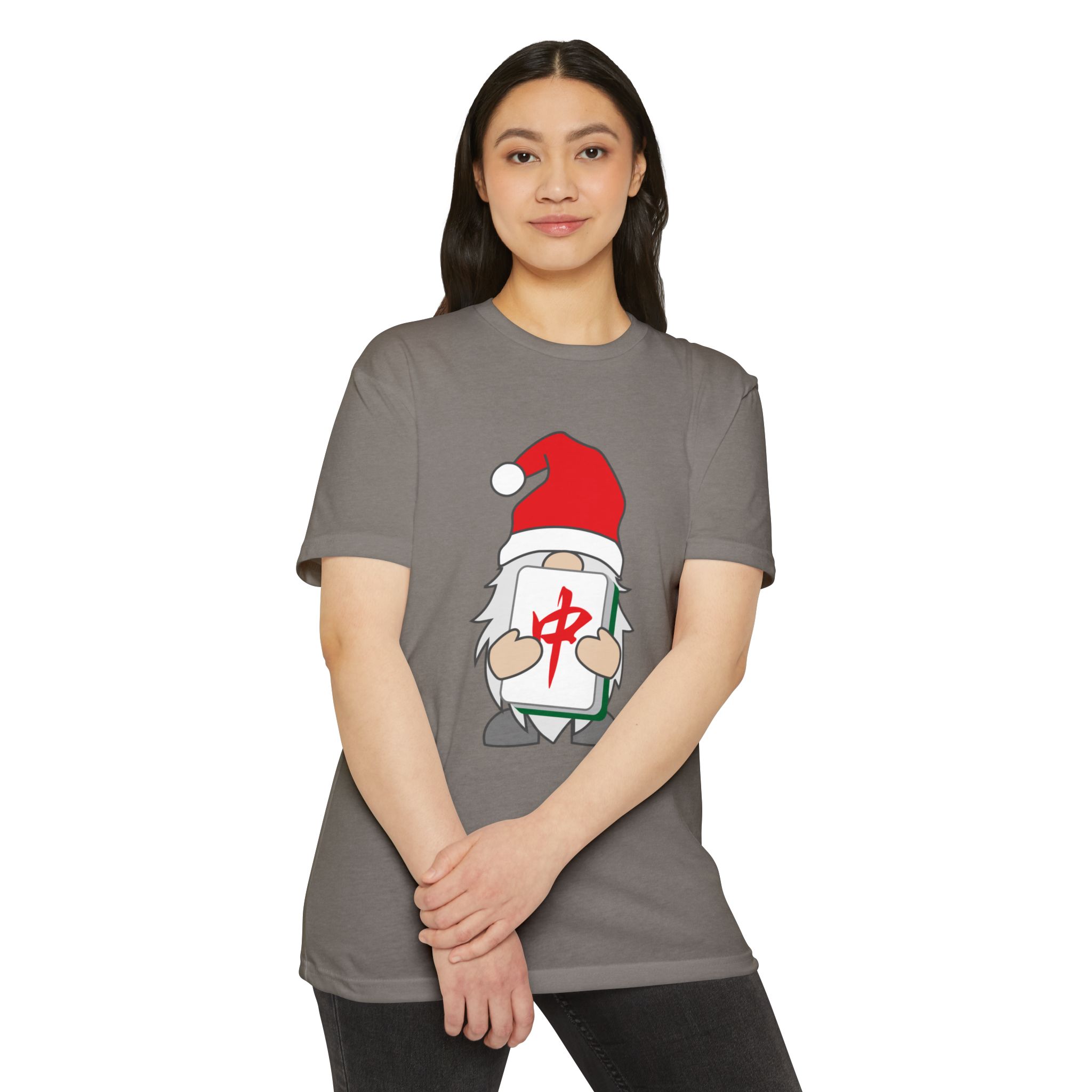 Merry Mahjong Gnome Graphic Tee | Festive Mahjong Tile Shirt for Players & Fans - Image 12
