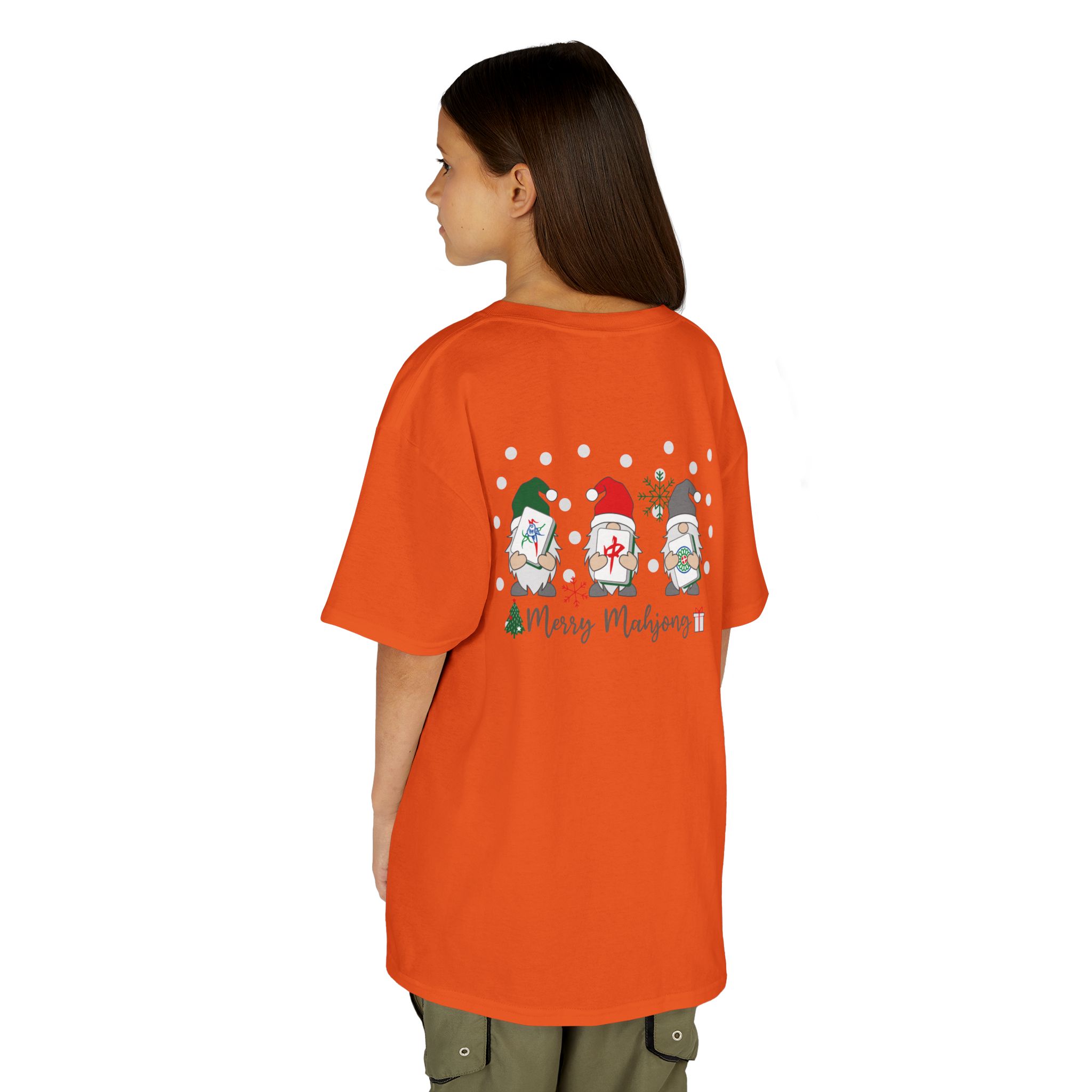 Merry Mahjong Baby Kids Tee | Holiday Mahjong Tree Graphic Shirt - Image 69