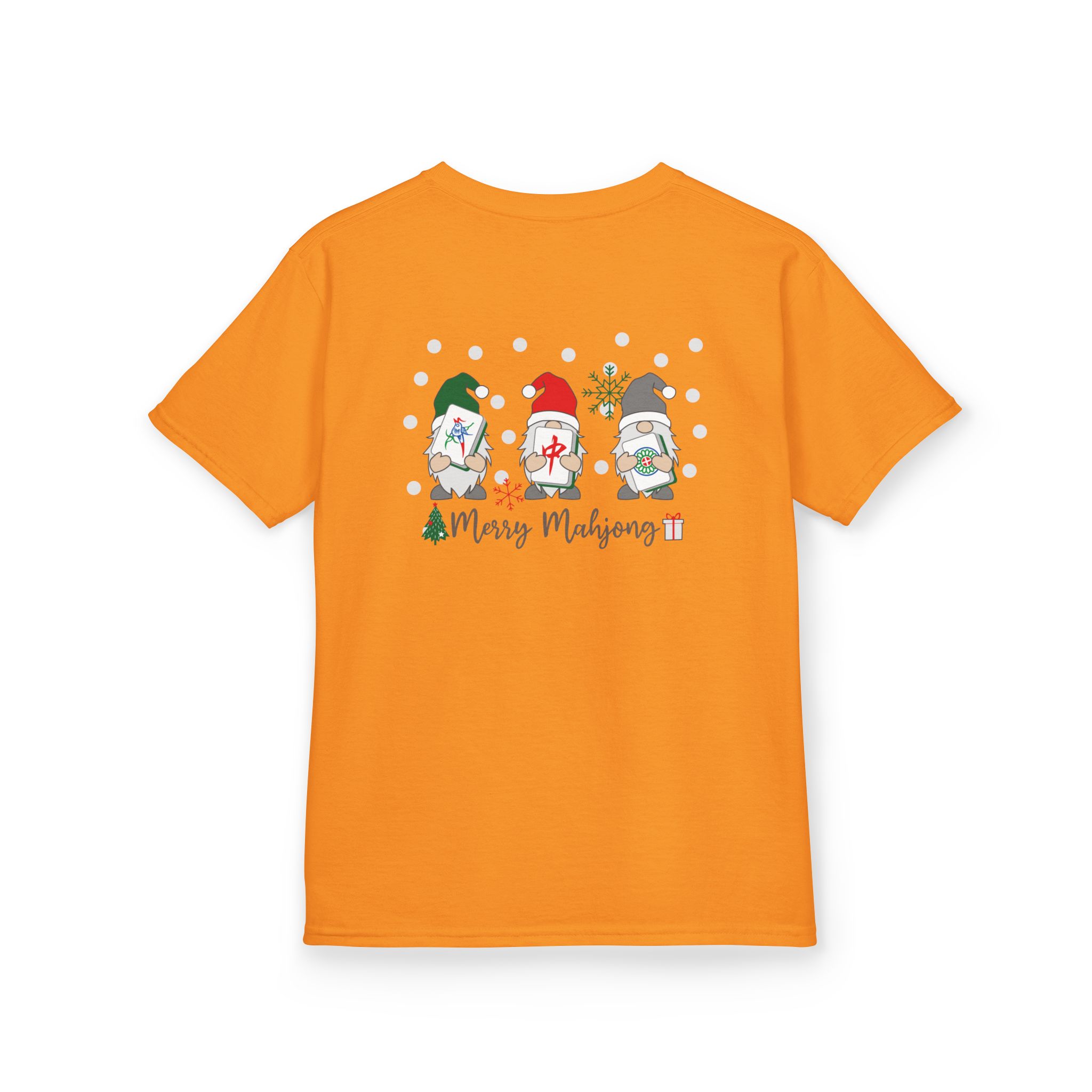 Merry Mahjong Baby Kids Tee | Holiday Mahjong Tree Graphic Shirt - Image 49