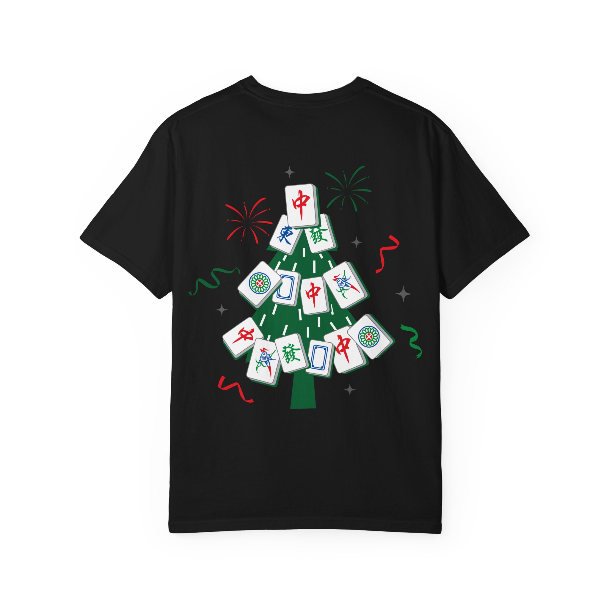 Merry Mahjong Gnome Christmas T-Shirt | Holiday Mahjong Game Night Tee - Image 42