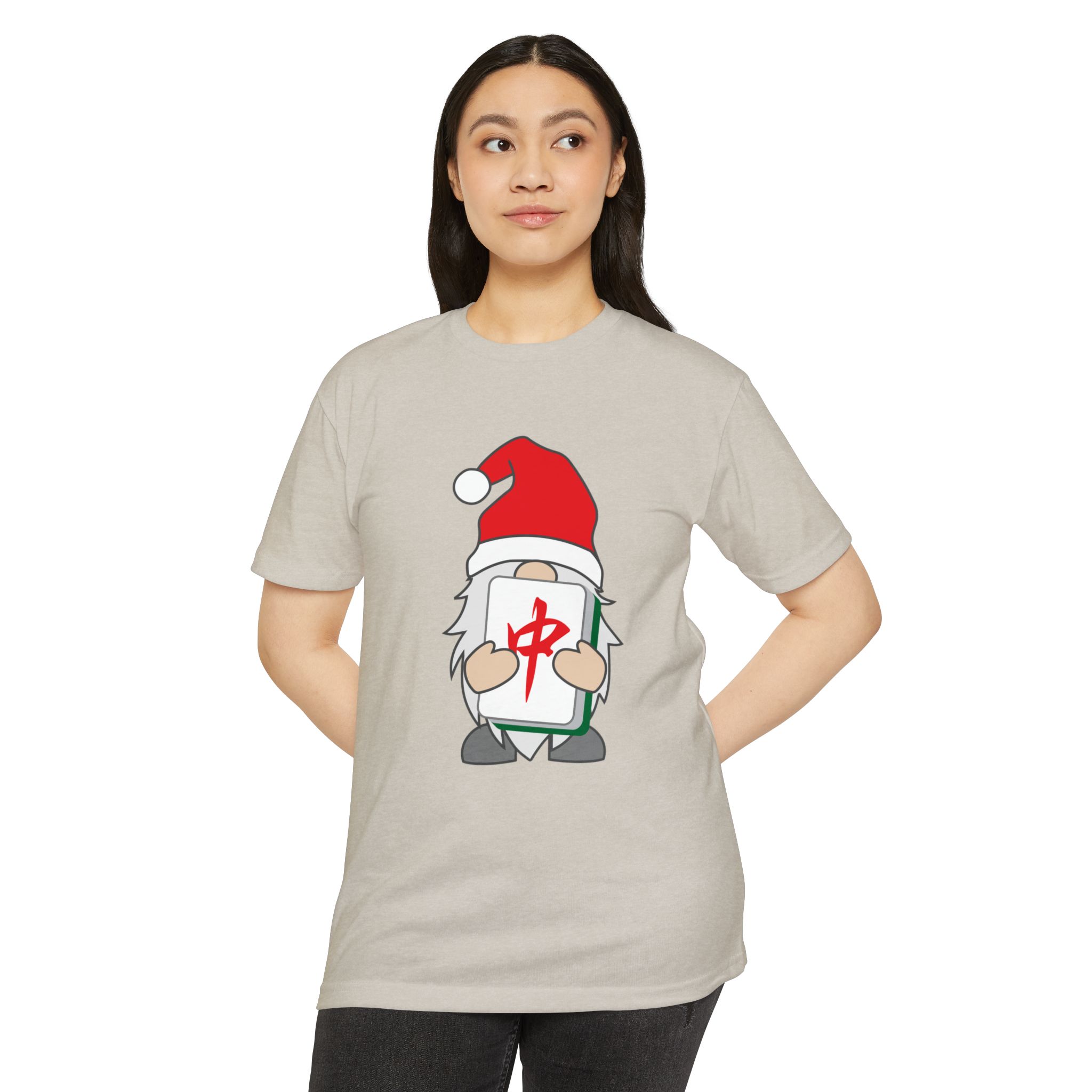 Merry Mahjong Gnome Graphic Tee | Festive Mahjong Tile Shirt for Players & Fans - Image 71
