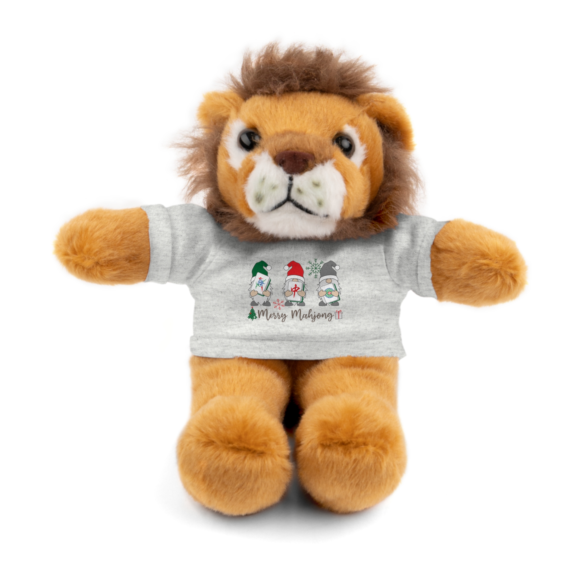 Merry Mahjong Holiday Plush Bear | Festive Mahjong Gnome Christmas Plush (8") - Image 7
