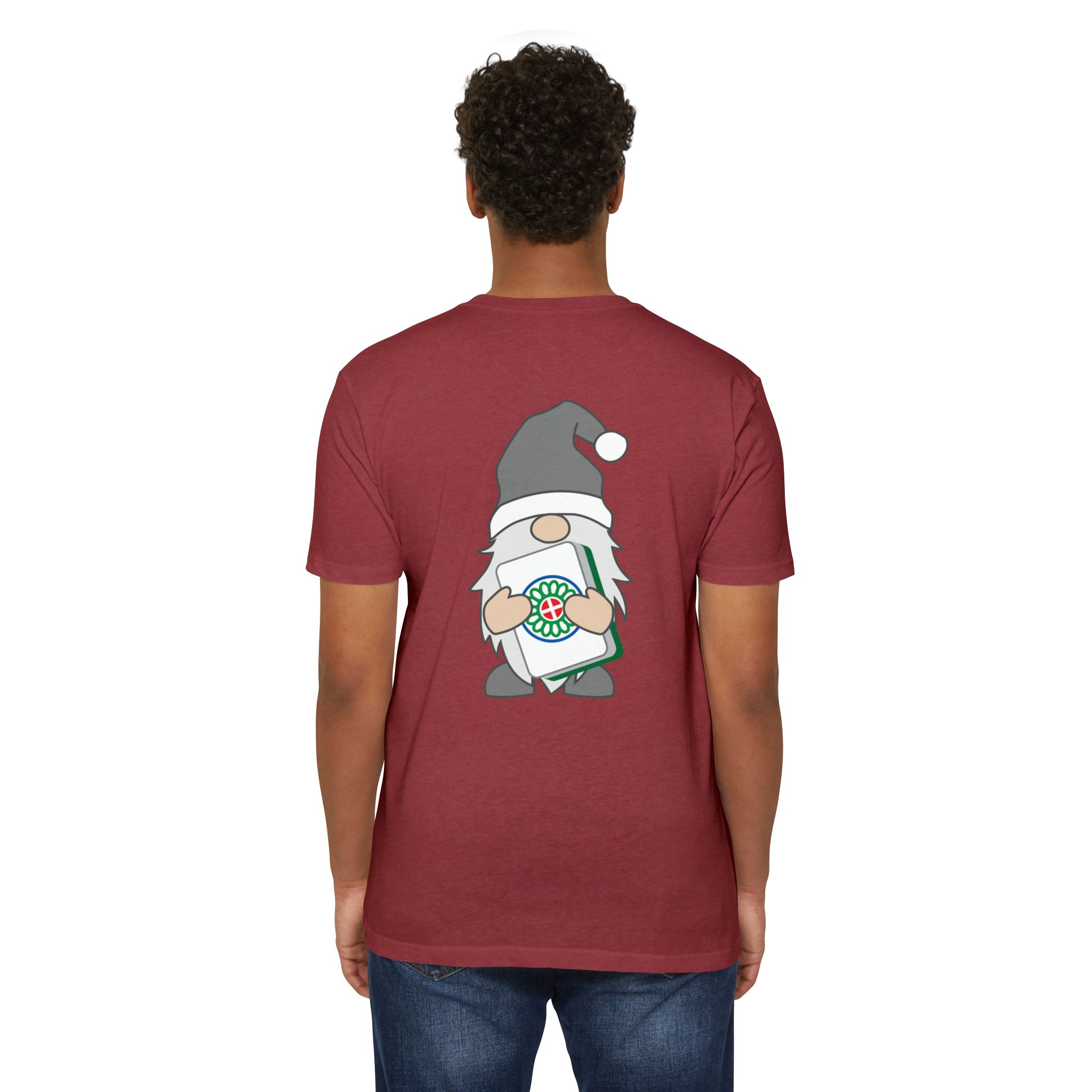 Merry Mahjong Gnome Graphic Tee | Festive Mahjong Tile Shirt for Players & Fans - Image 40