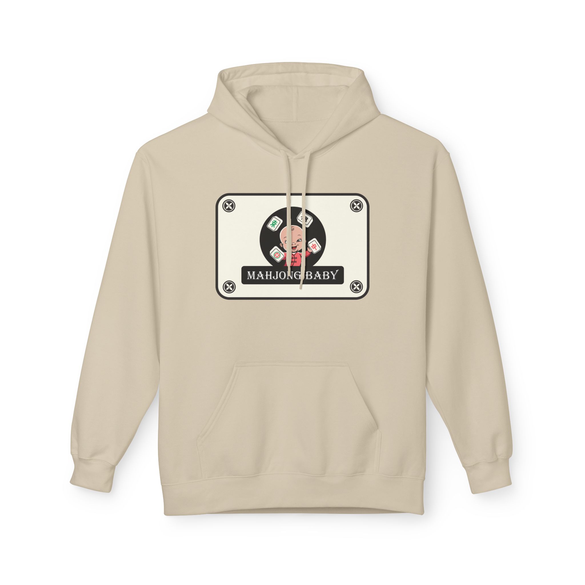 Mahjong Baby Hockey Hoodie | ‘Adventure Baby’ Retro Goalie Graphic Pullover - Image 25