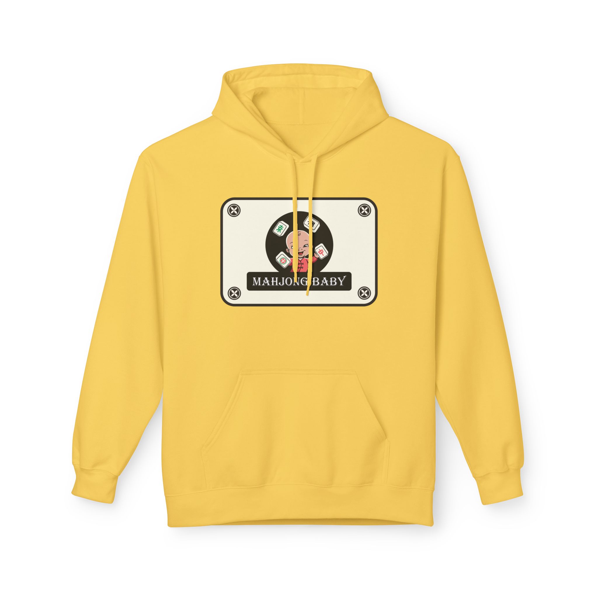 Mahjong Baby Hockey Hoodie | ‘Adventure Baby’ Retro Goalie Graphic Pullover - Image 61