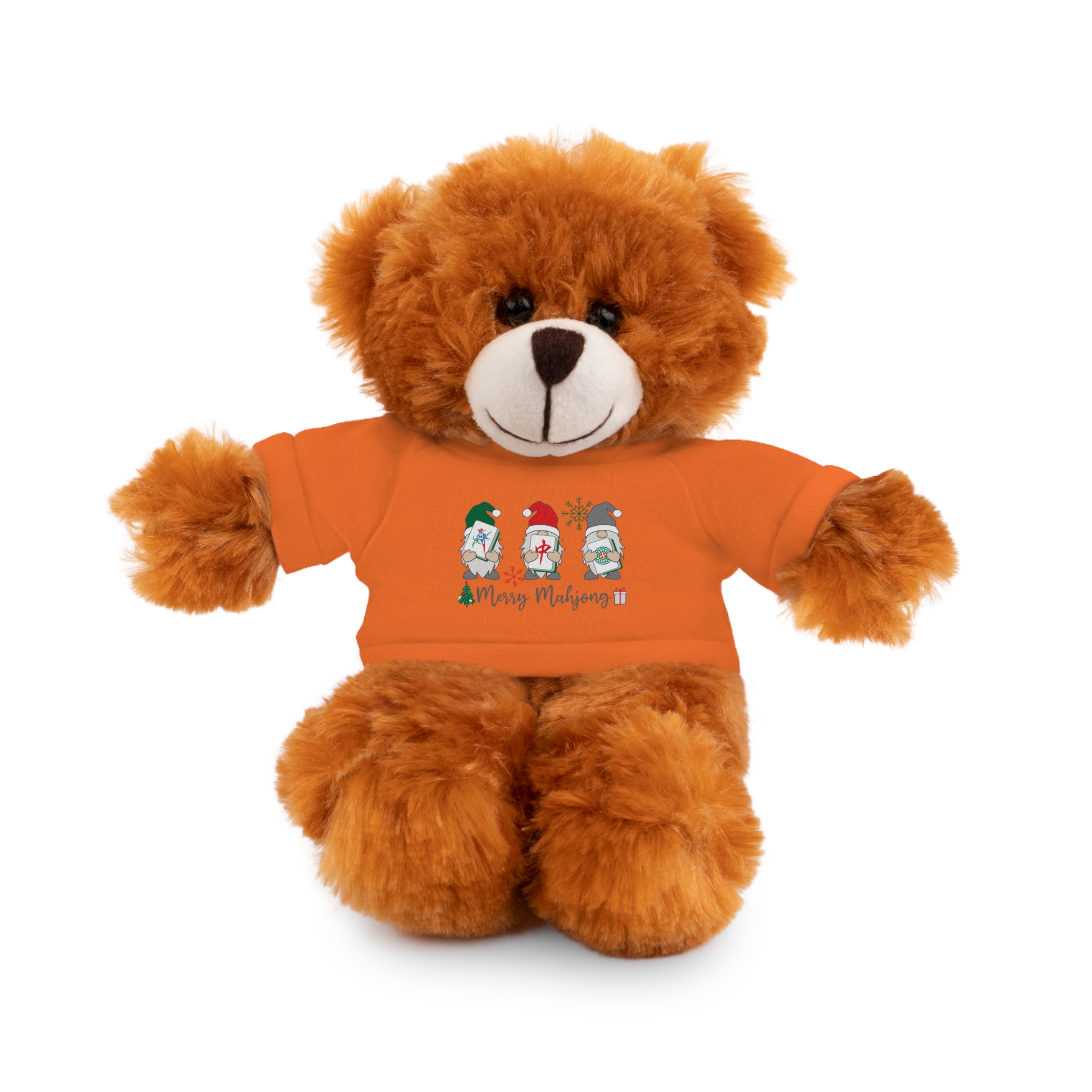 Merry Mahjong Holiday Plush Bear | Festive Mahjong Gnome Christmas Plush (8") - Image 91