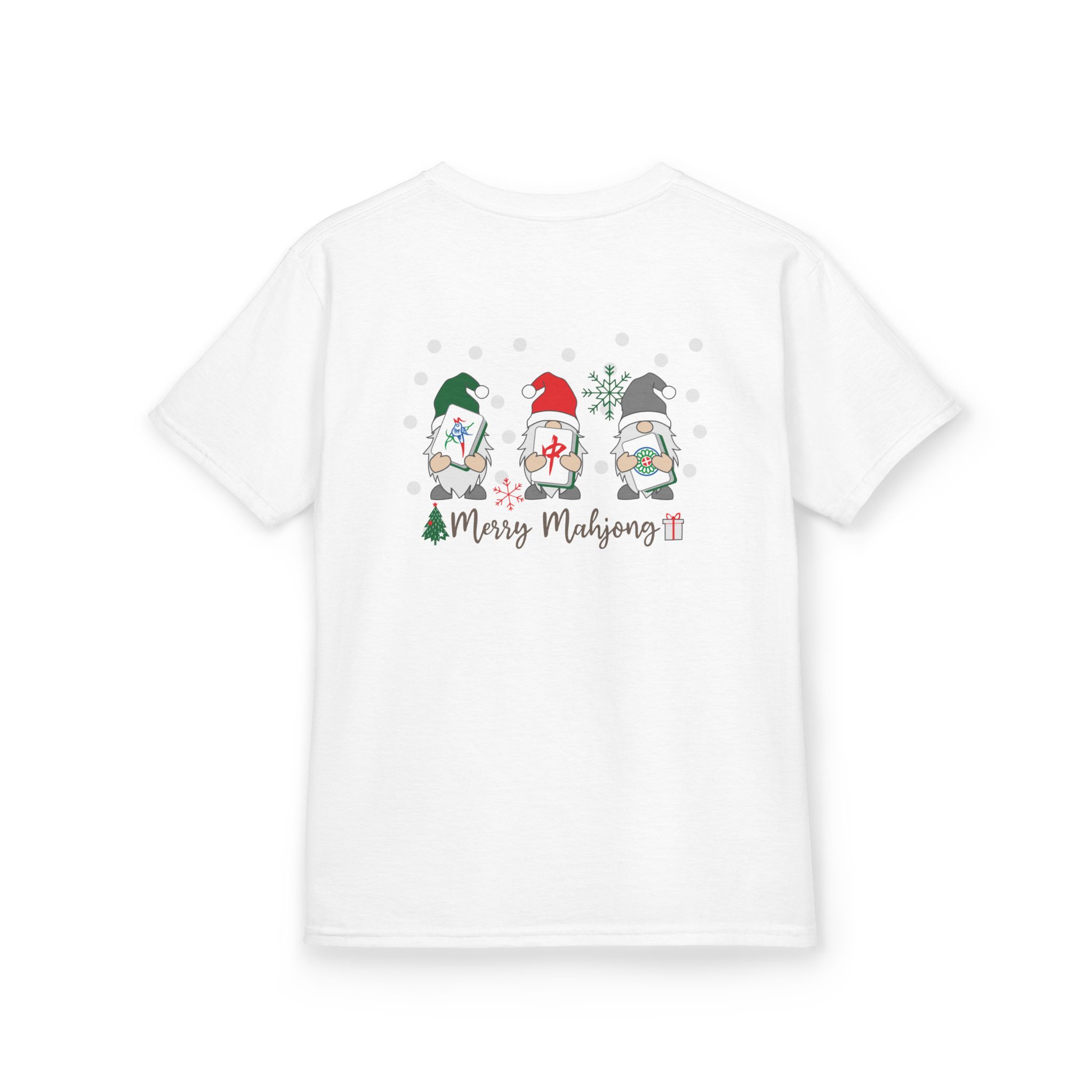 Merry Mahjong Baby Kids Tee | Holiday Mahjong Tree Graphic Shirt - Image 5
