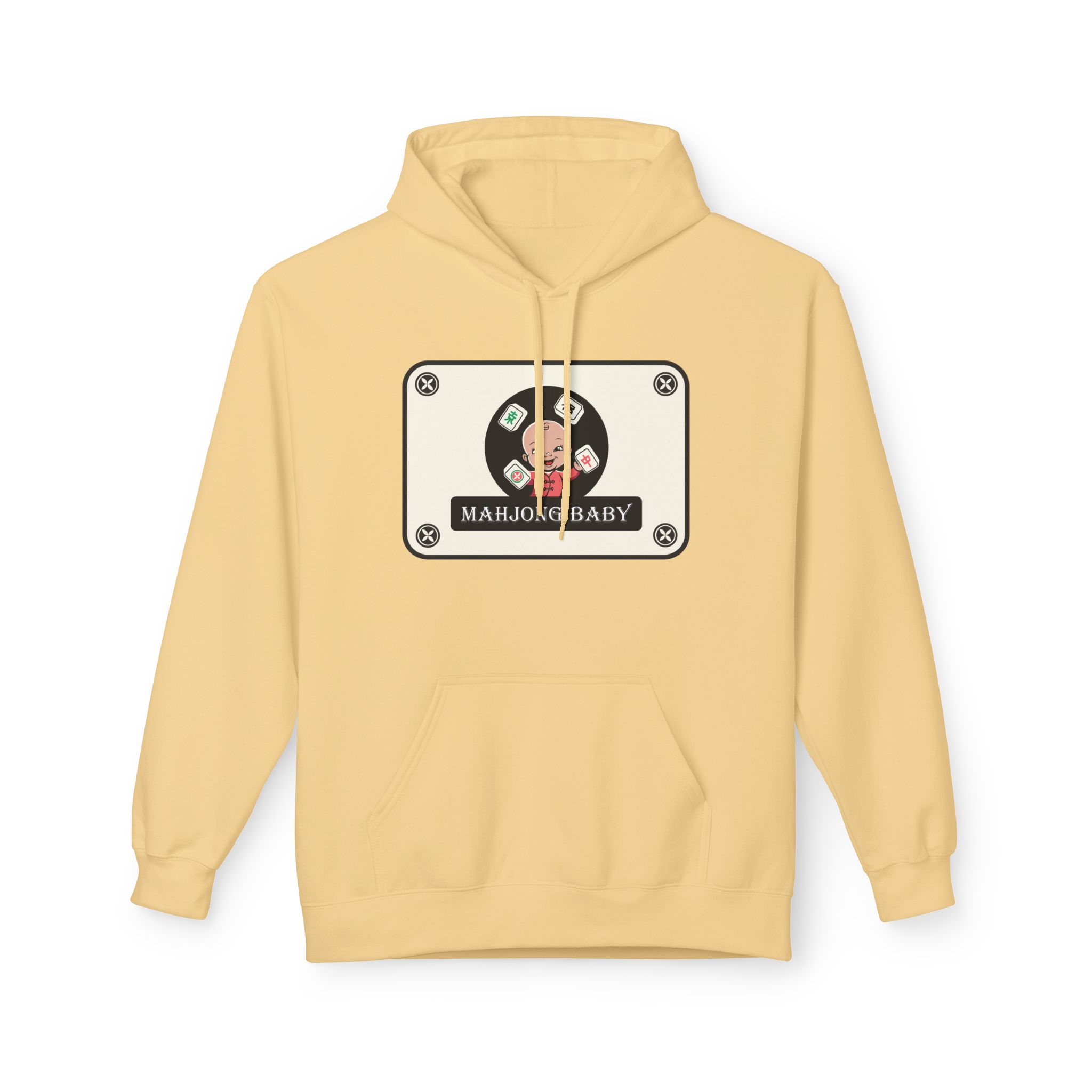 Mahjong Baby Hockey Hoodie | ‘Adventure Baby’ Retro Goalie Graphic Pullover - Image 31