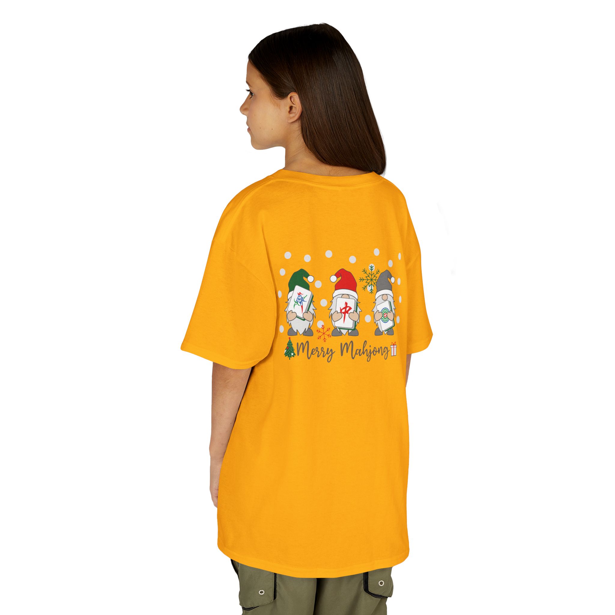 Merry Mahjong Baby Kids Tee | Holiday Mahjong Tree Graphic Shirt - Image 60