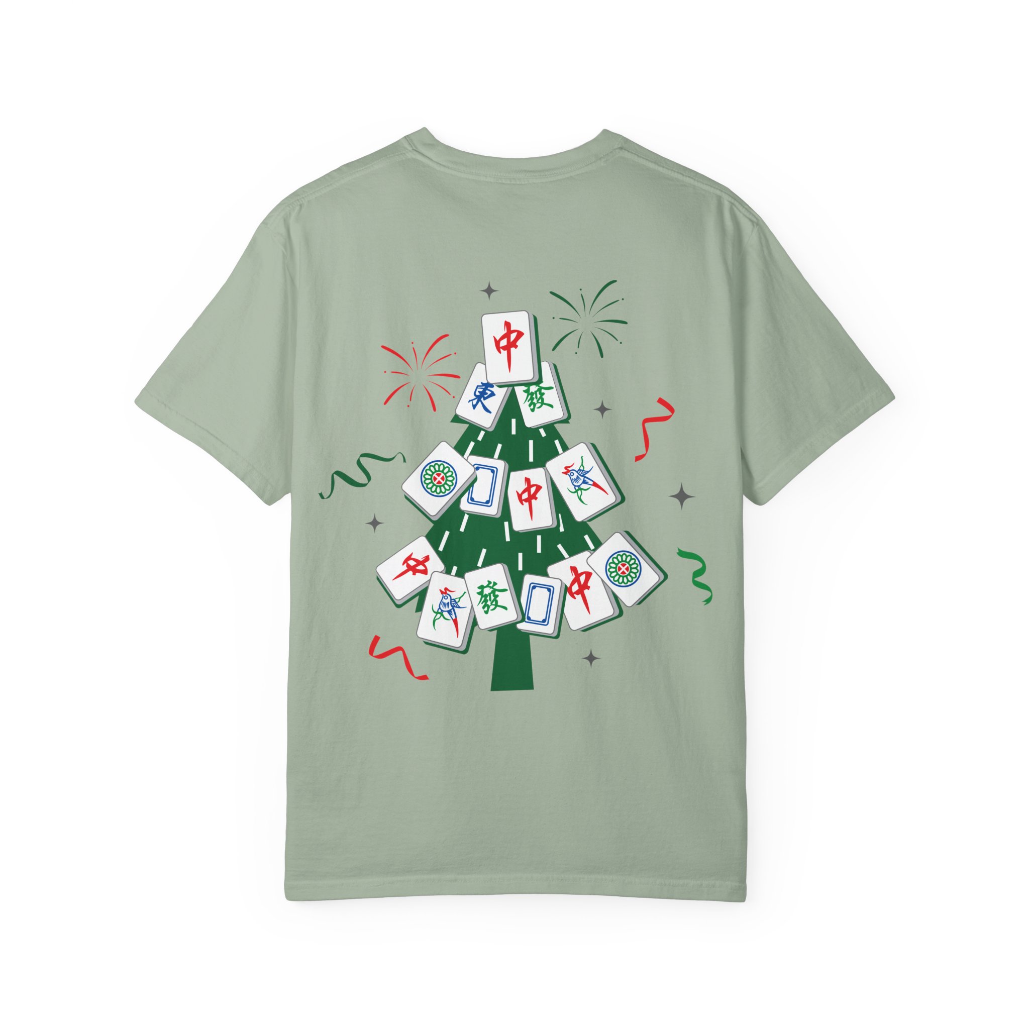 Merry Mahjong Gnome Christmas T-Shirt | Holiday Mahjong Game Night Tee - Image 58