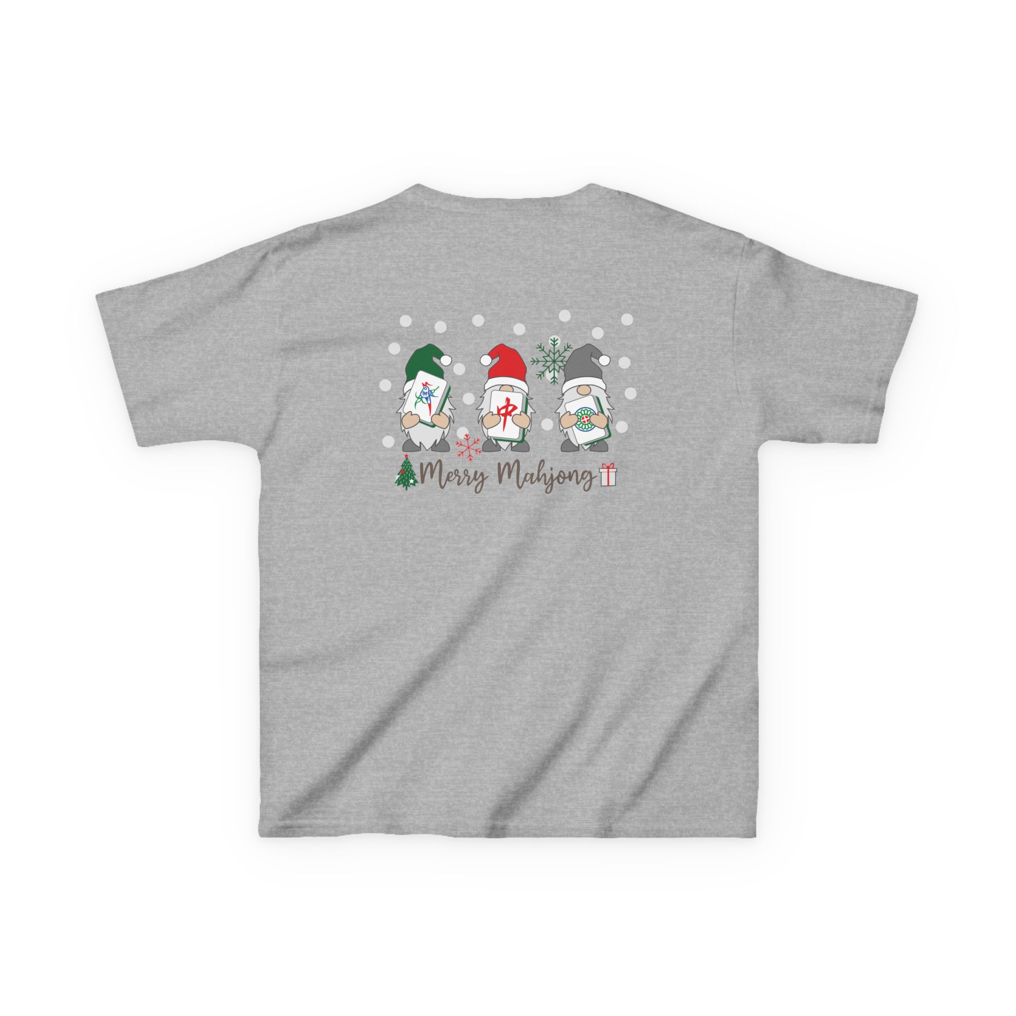 Merry Mahjong Baby Kids Tee | Holiday Mahjong Tree Graphic Shirt - Image 38
