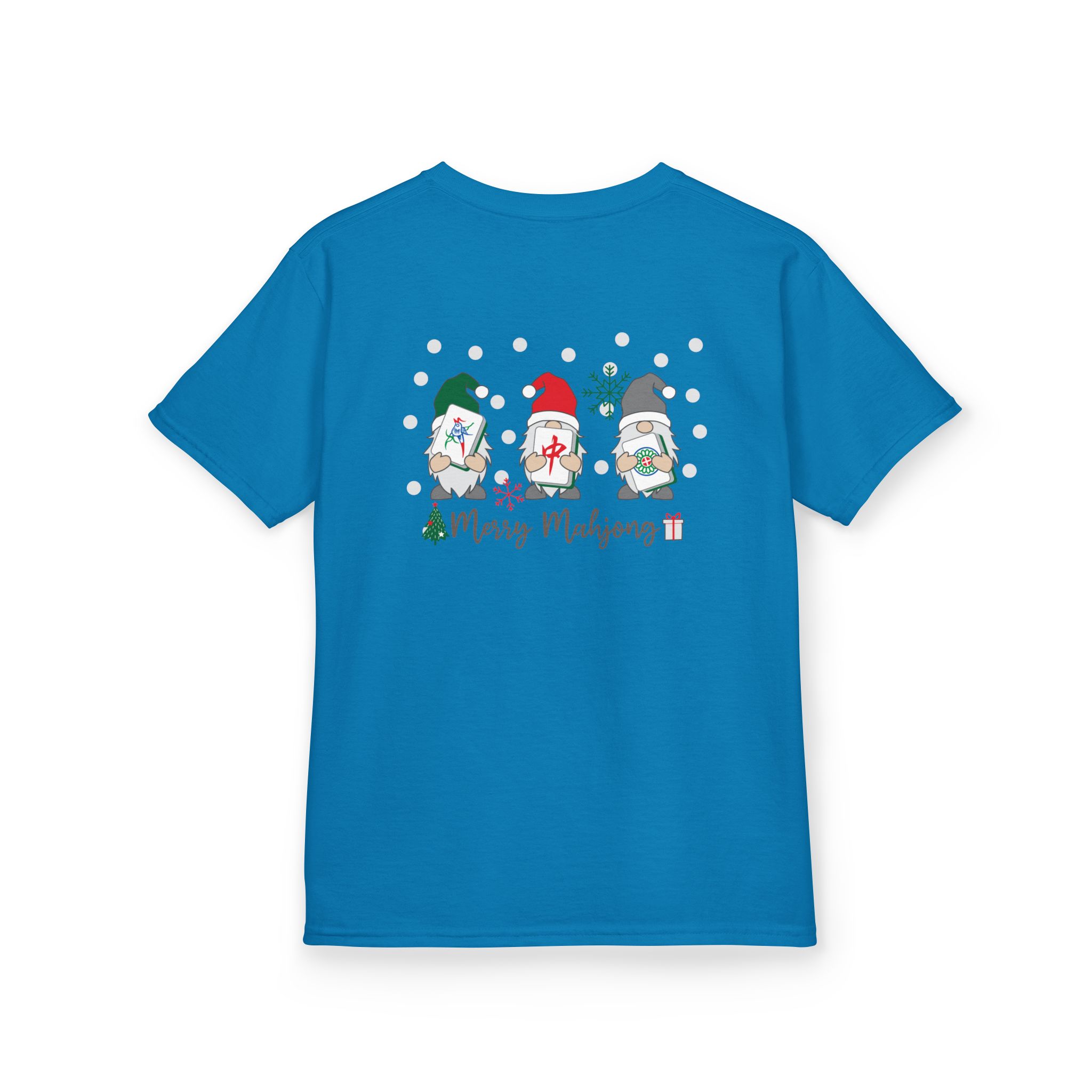 Merry Mahjong Baby Kids Tee | Holiday Mahjong Tree Graphic Shirt - Image 139