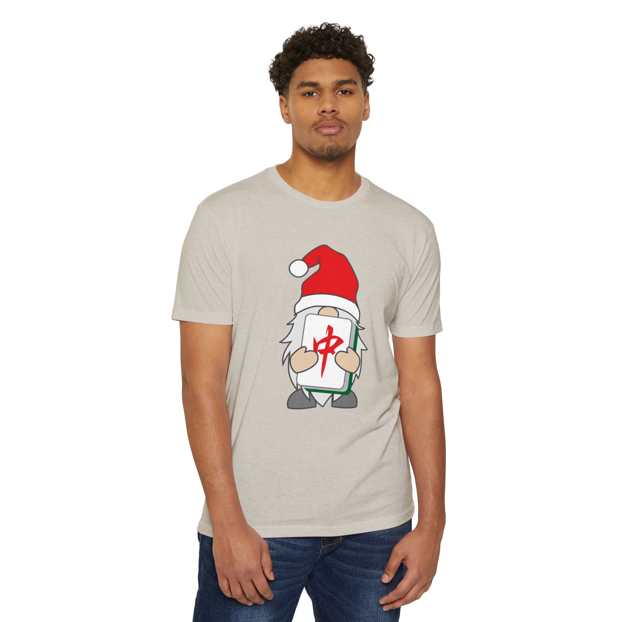 Merry Mahjong Gnome Graphic Tee | Festive Mahjong Tile Shirt for Players & Fans - Image 69