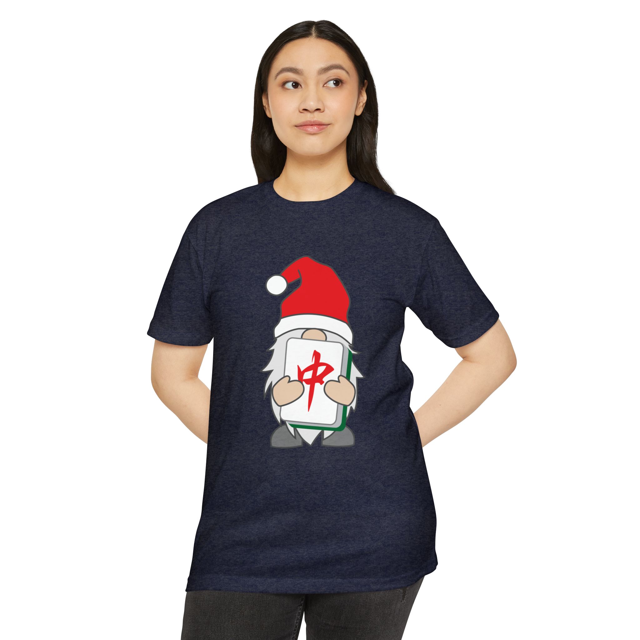 Merry Mahjong Gnome Graphic Tee | Festive Mahjong Tile Shirt for Players & Fans - Image 59
