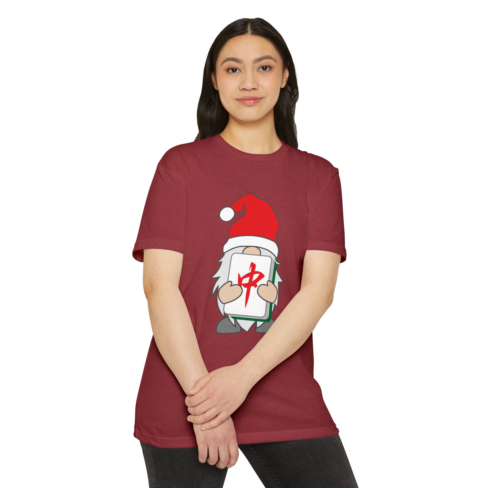 Merry Mahjong Gnome Graphic Tee | Festive Mahjong Tile Shirt for Players & Fans - Image 42