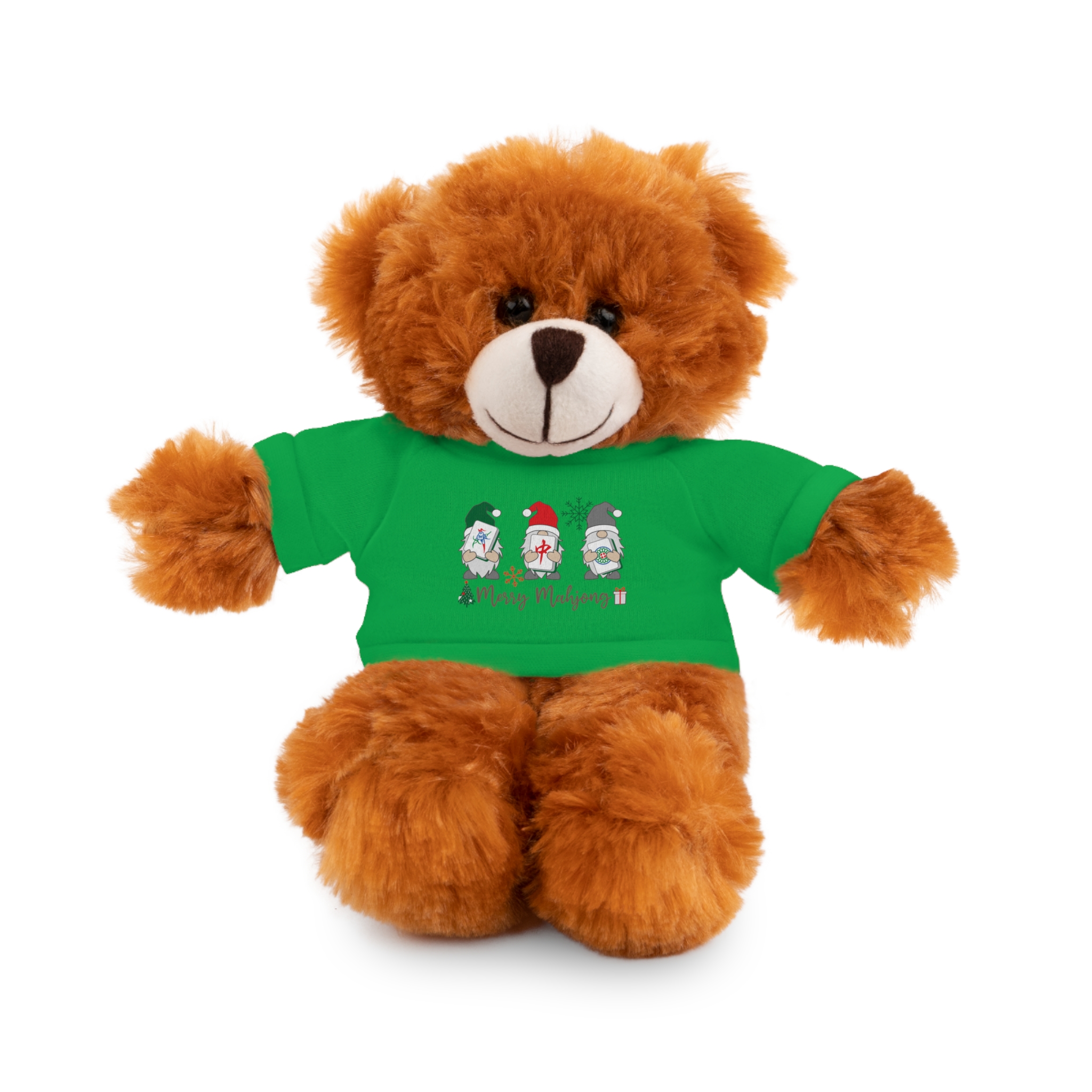 Merry Mahjong Holiday Plush Bear | Festive Mahjong Gnome Christmas Plush (8") - Image 31