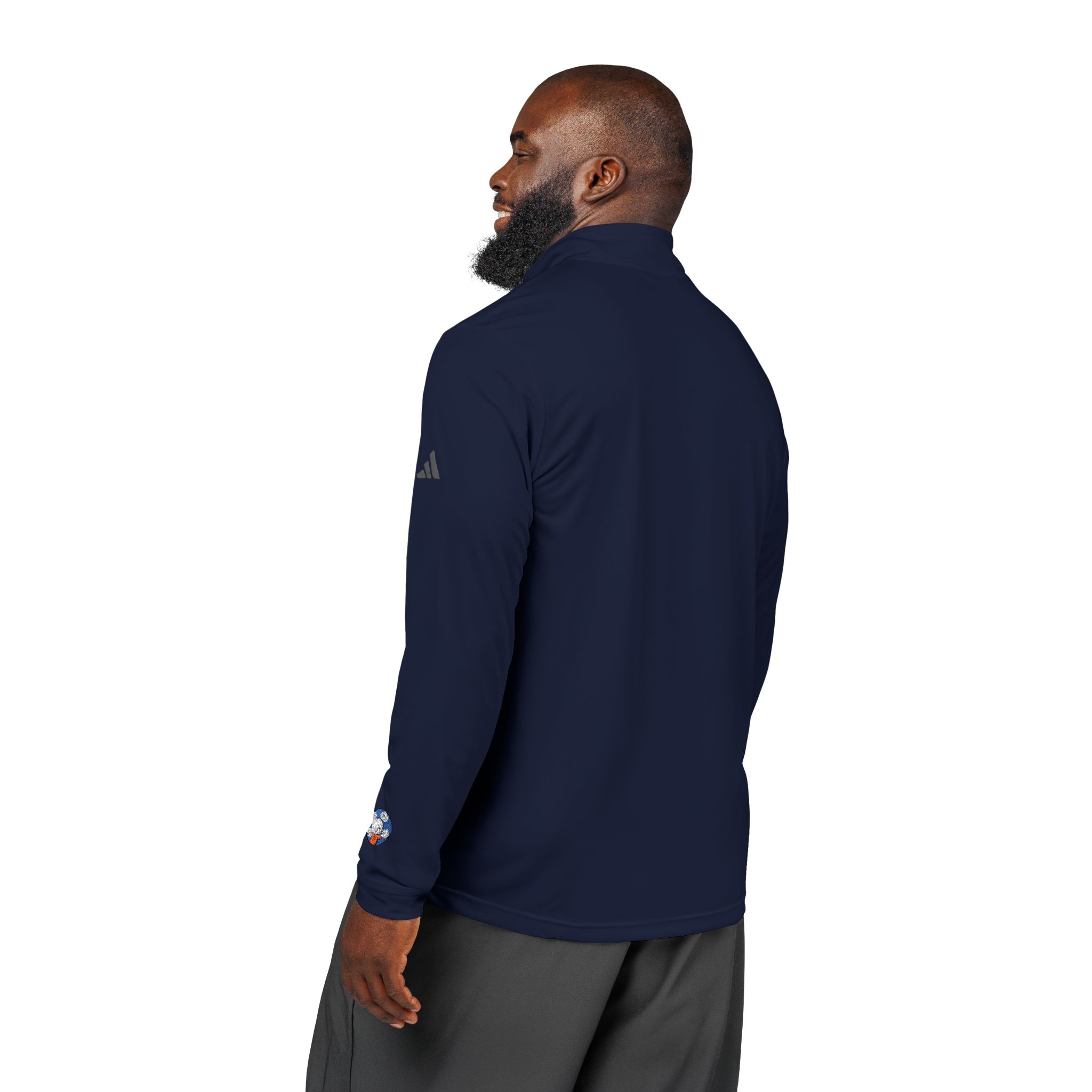 Mahjong Baby Embroidered Quarter-Zip Pullover | Retro Tiger Crest Performance Layer - Image 24