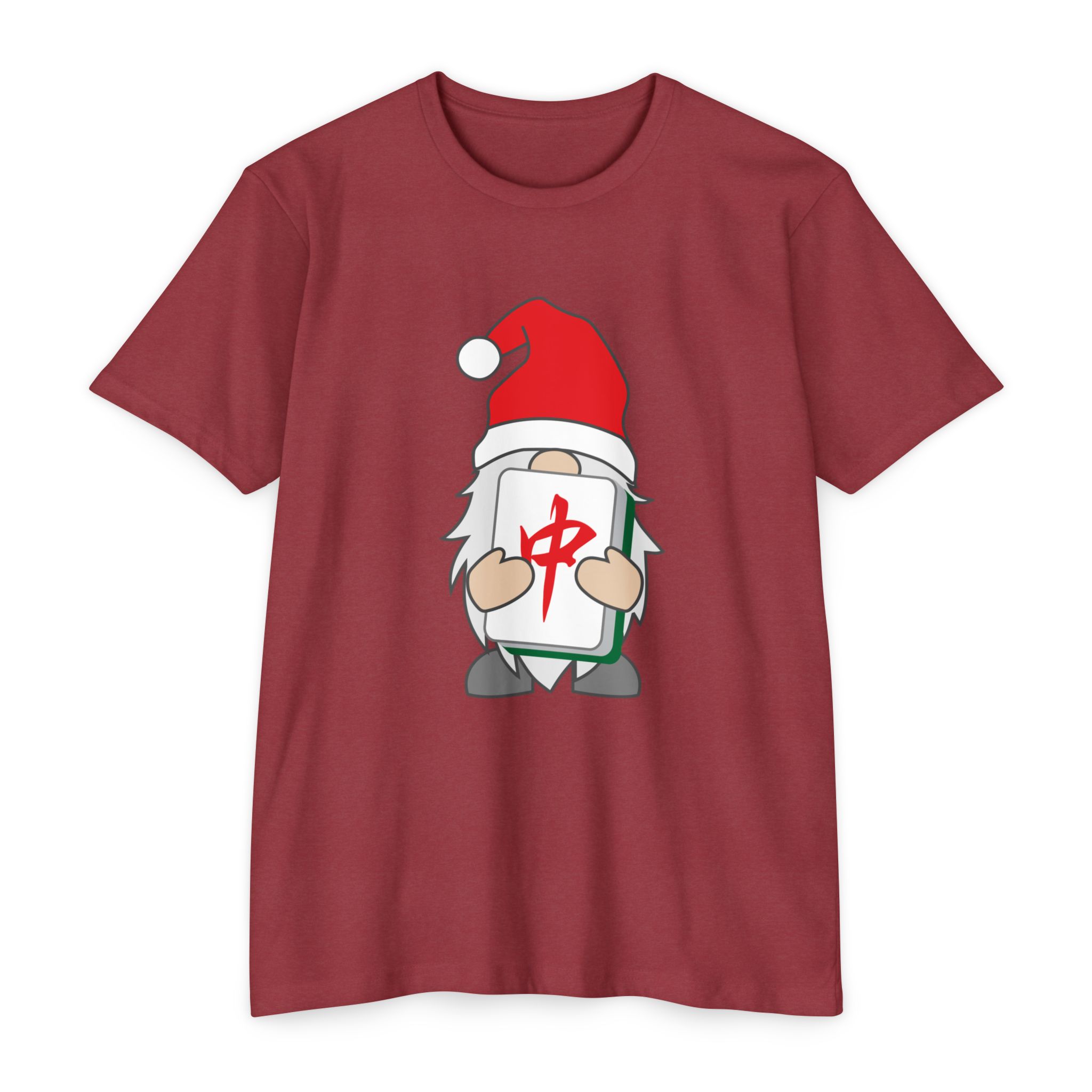 Merry Mahjong Gnome Graphic Tee | Festive Mahjong Tile Shirt for Players & Fans - Image 37