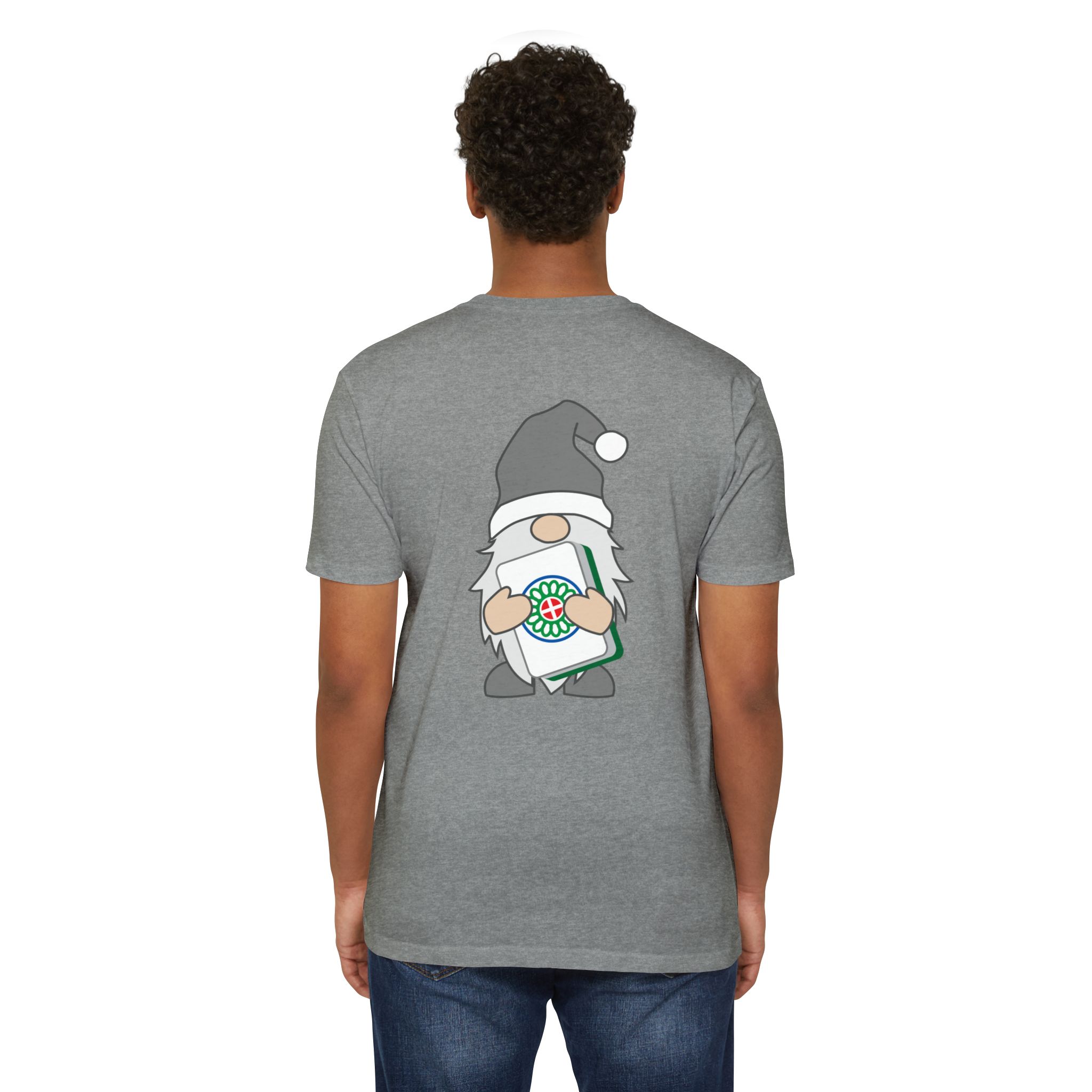 Merry Mahjong Gnome Graphic Tee | Festive Mahjong Tile Shirt for Players & Fans - Image 22