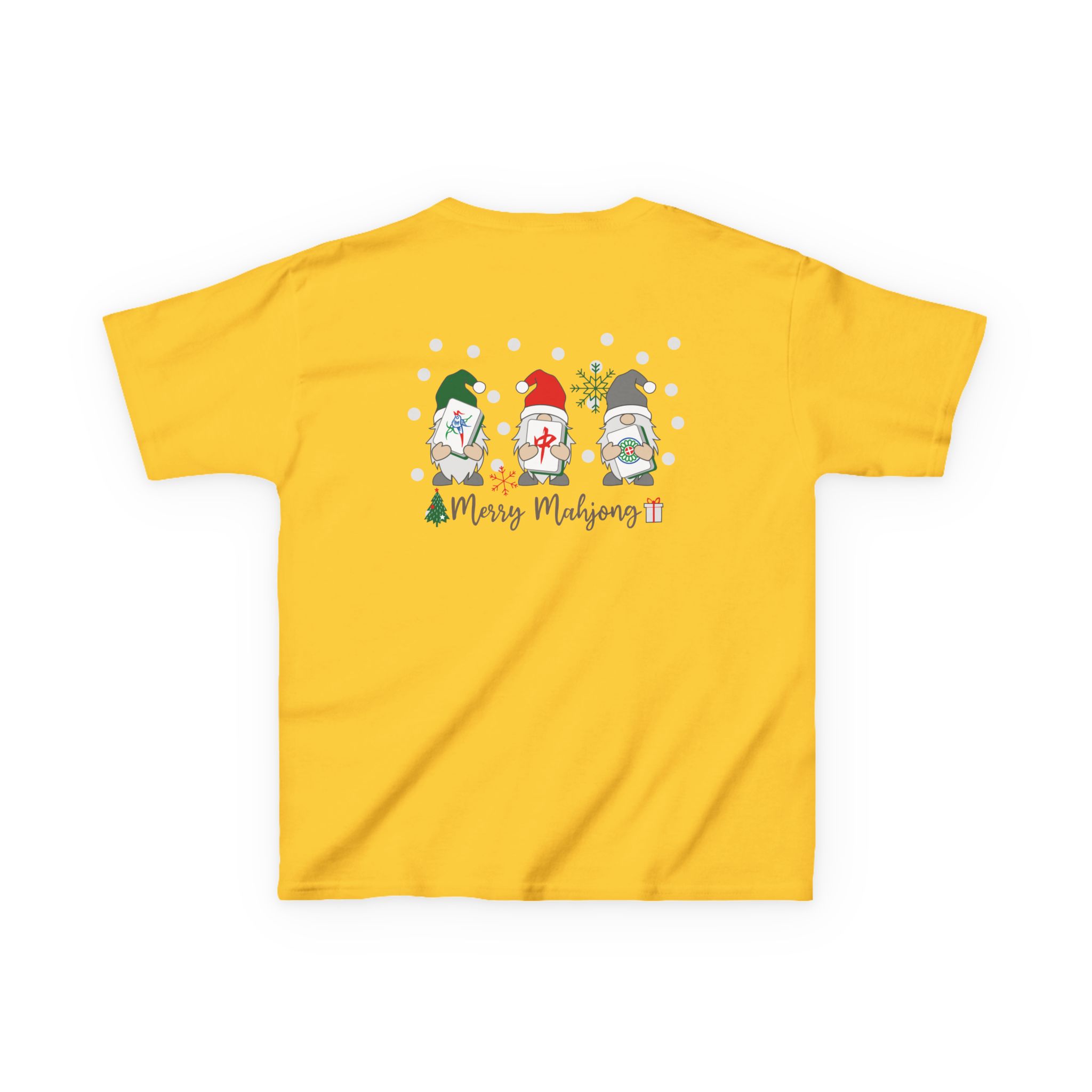 Merry Mahjong Baby Kids Tee | Holiday Mahjong Tree Graphic Shirt - Image 83