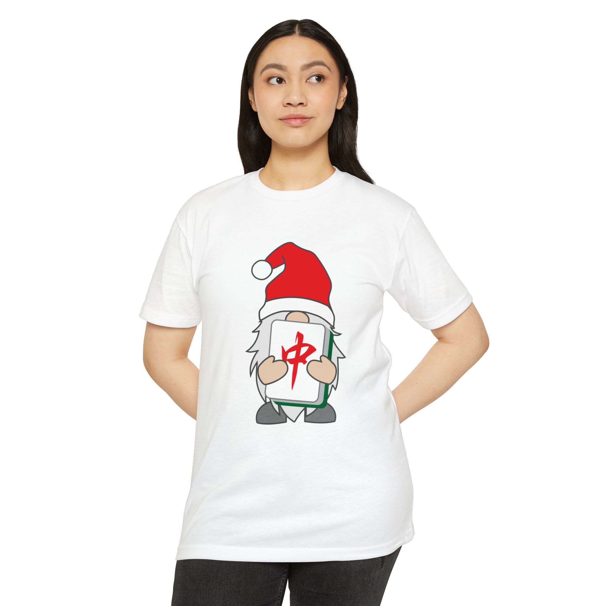Merry Mahjong Gnome Graphic Tee | Festive Mahjong Tile Shirt for Players & Fans - Image 17