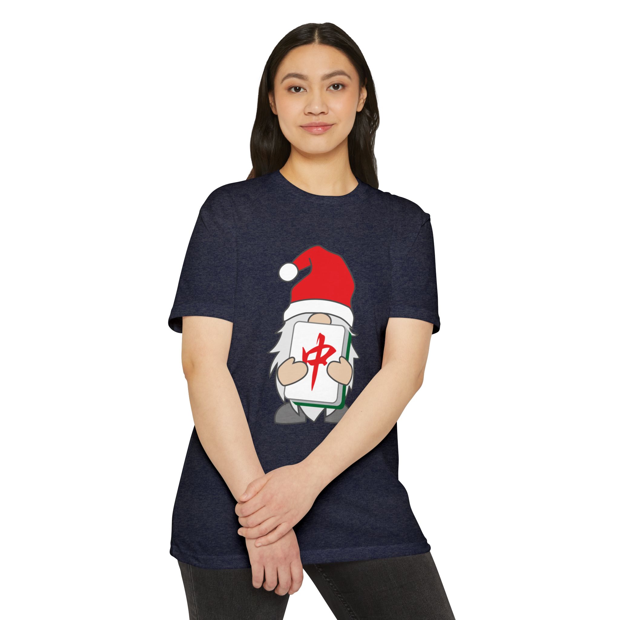 Merry Mahjong Gnome Graphic Tee | Festive Mahjong Tile Shirt for Players & Fans - Image 60