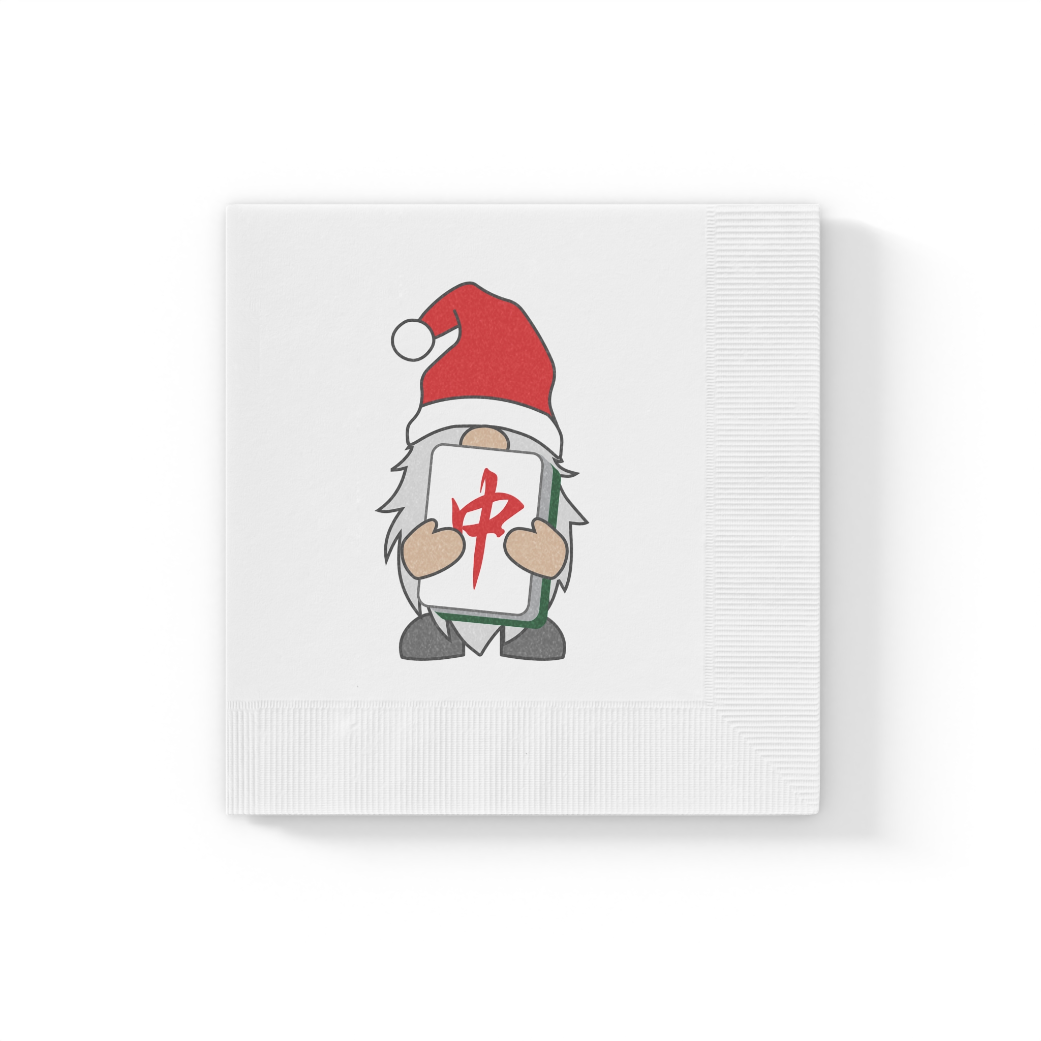 Merry Mahjong Winter Gnome Cocktail Napkins | Holiday Mahjong Party Napkins (50 or 100) - Image 13