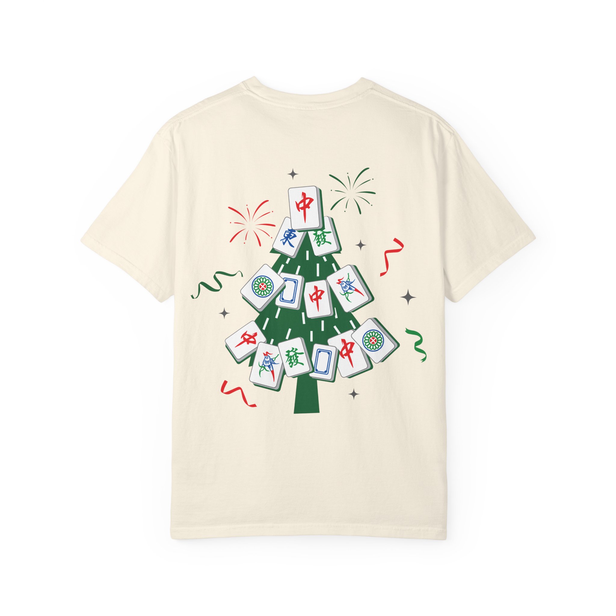 Merry Mahjong Gnome Christmas T-Shirt | Holiday Mahjong Game Night Tee - Image 10