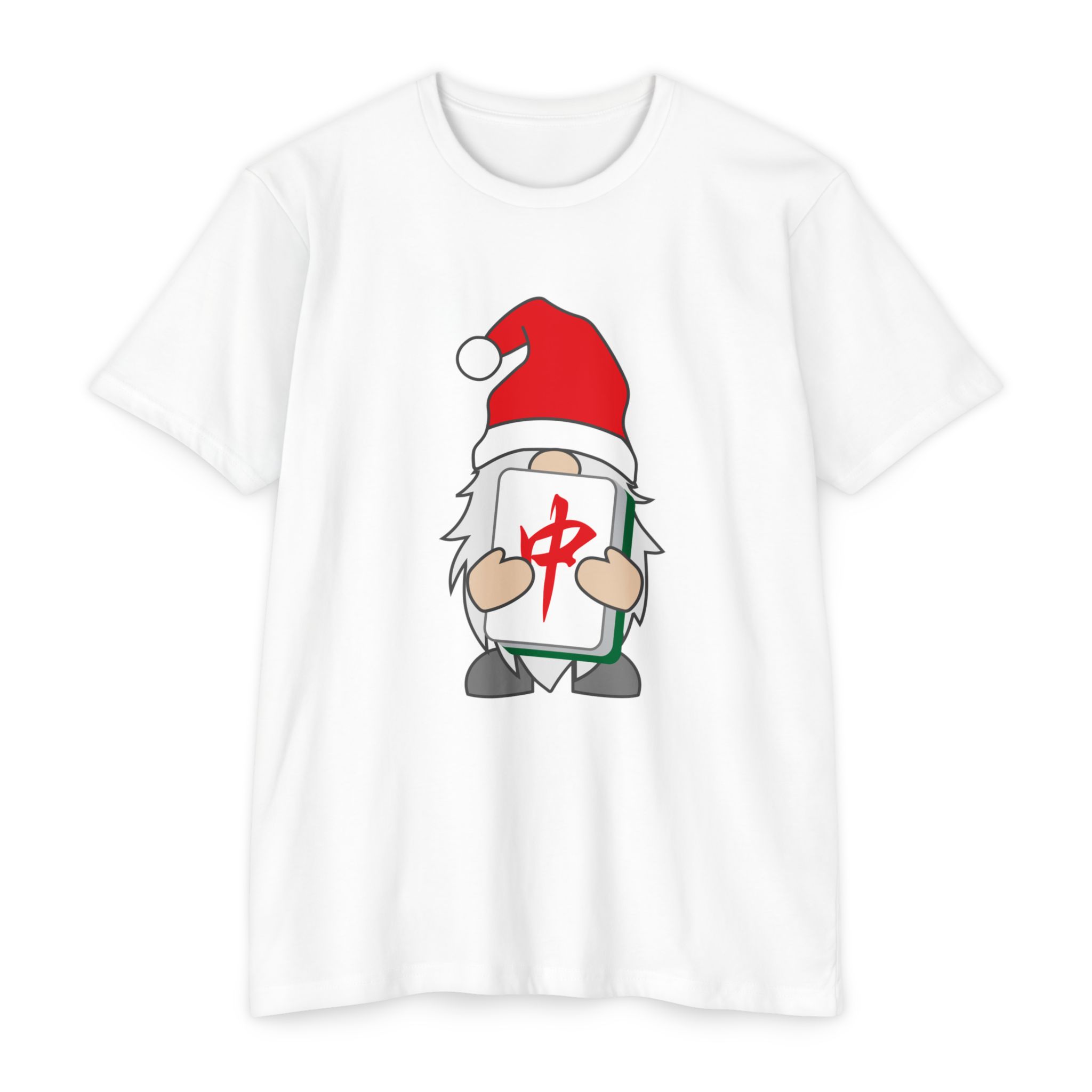 Merry Mahjong Gnome Graphic Tee | Festive Mahjong Tile Shirt for Players & Fans - Image 13
