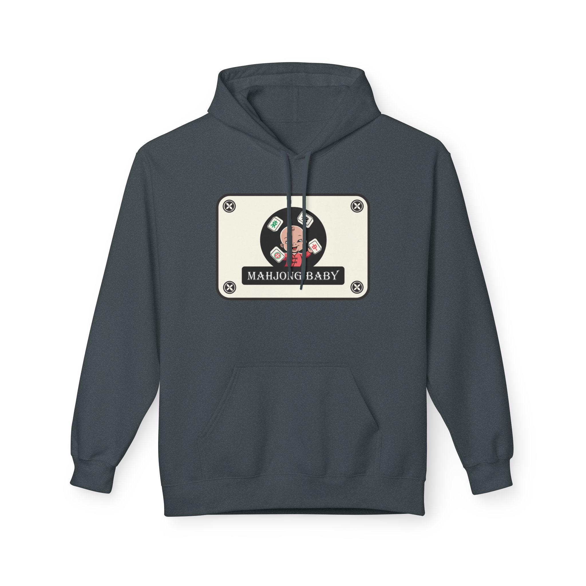 Mahjong Baby Hockey Hoodie | ‘Adventure Baby’ Retro Goalie Graphic Pullover - Image 67